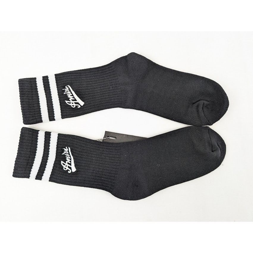 Amiri o1rshd1 Q:4 / Size: 41/42 / Varsty Script Socks Black/White Size ONE SIZE - 6 Thumbnail