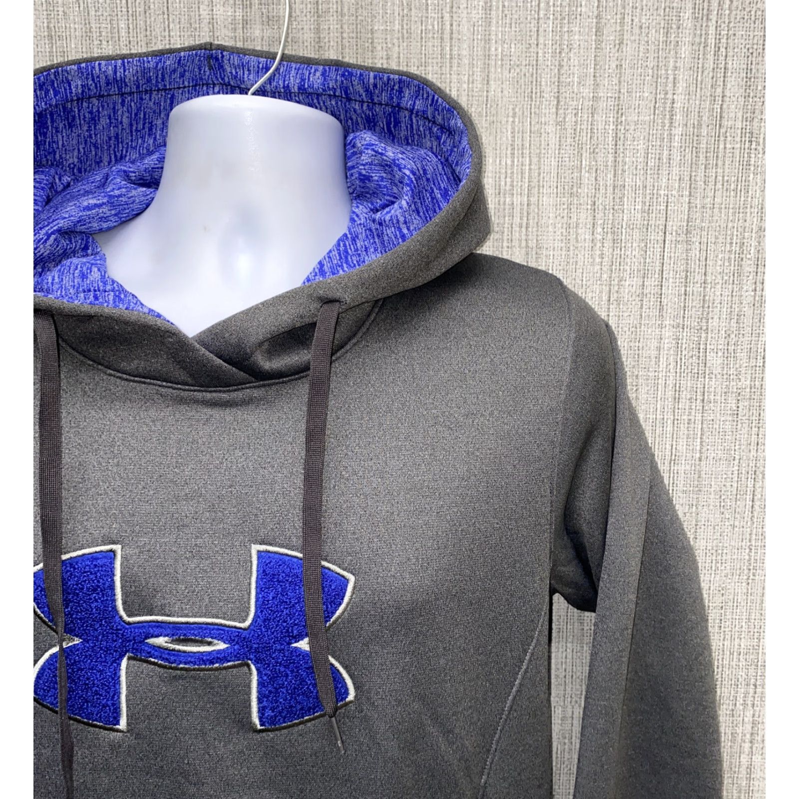 Under Armour Under Armour Hoodie Mens Pullover Drawstring Size M Gray Polyester Size US M / EU 48-50 / 2 - 2 Thumbnail