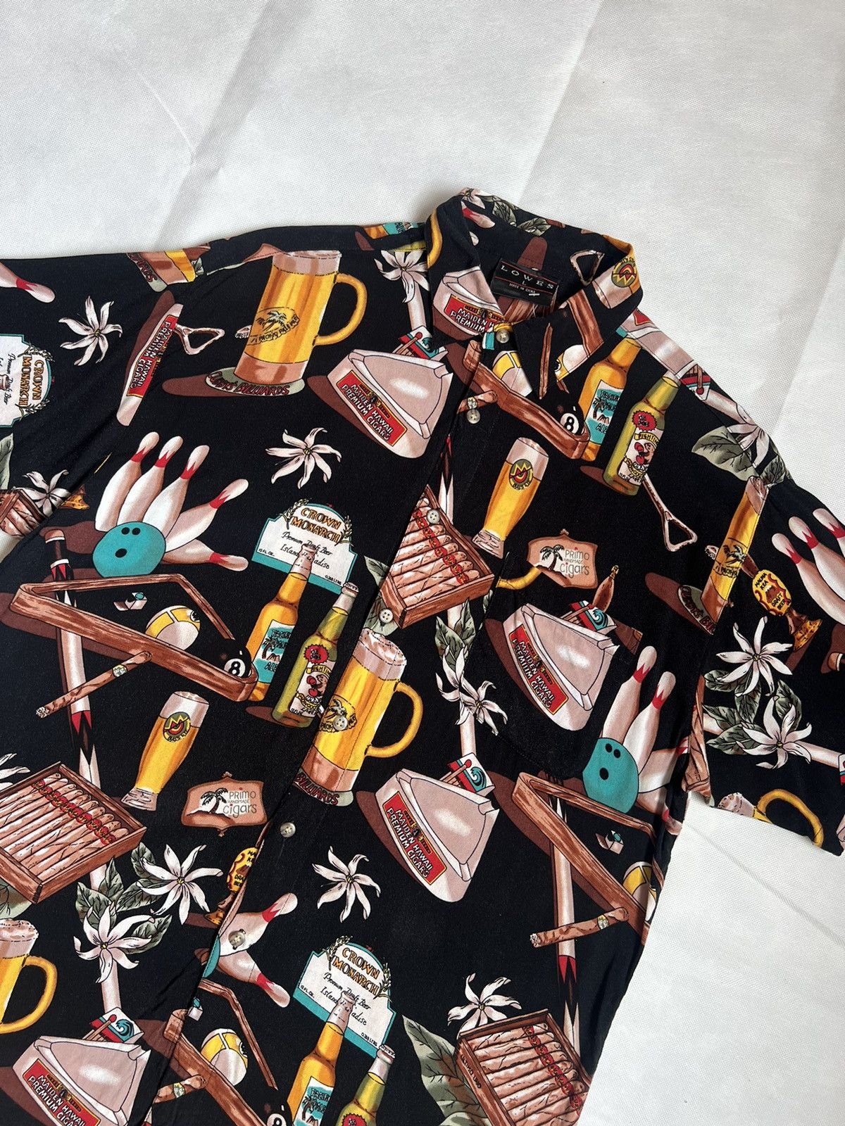 Japanese Brand Vintage Lowes Hawaiian Tropical Bowling In Paradise Shirt Size US L / EU 52-54 / 3 - 3 Thumbnail