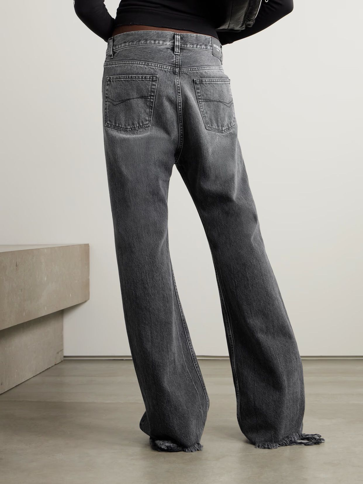 Balenciaga Grey FW22 Runway "The Lost Tape" Flared Jeans Size US 32 / EU 48 - 7 Thumbnail
