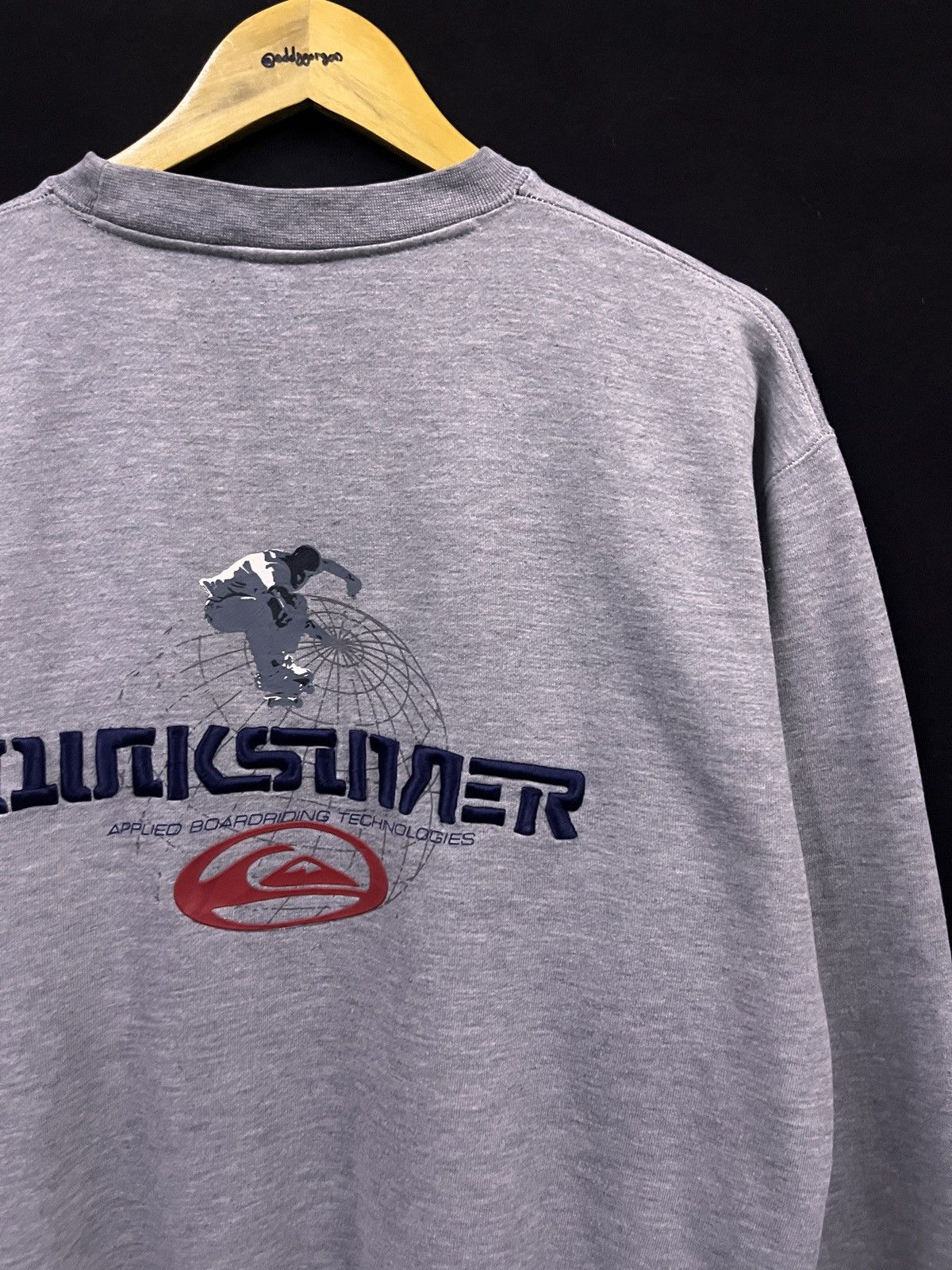 Quiksilver VINTAGE 90s EMBROIDERY QUICKSILVER SKATEBOARD SWEATSHIRT Size US L / EU 52-54 / 3 - 2 Thumbnail