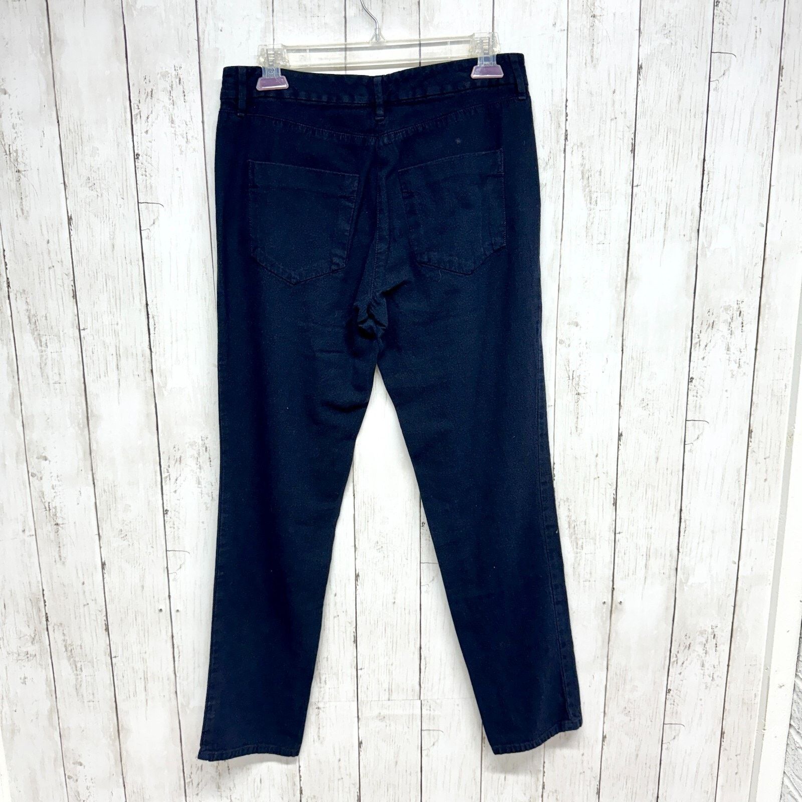 Loft Loft Pants Sz 0 Dark Navy Denim High Rise Relaxed Straight Size 25" / US 0 / IT 36 - 5 Thumbnail