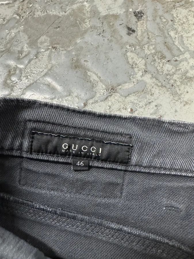 Designer × Gucci × Vintage AW2009 Gucci Grey Slim Denim Jeans Size US 30 / EU 46 - 7 Thumbnail