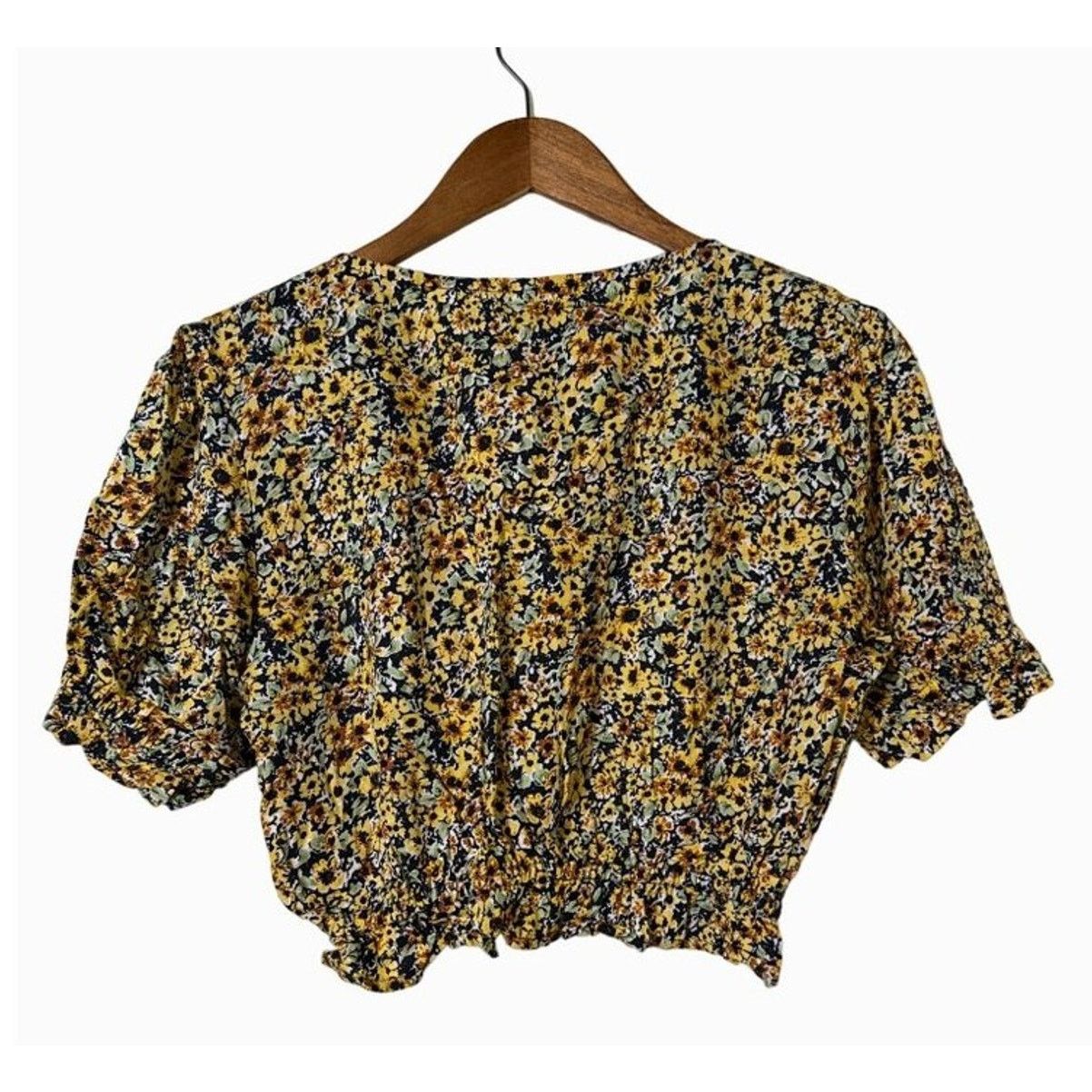 Other Motel Aley Womens Shirt Size Large Spring Ditsy Cropped Size L / US 10 / IT 46 - 3 Thumbnail