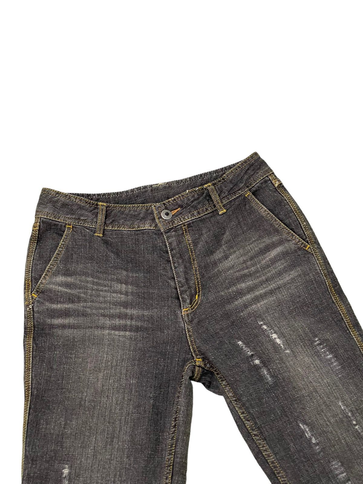 Japanese Brand Flare Jeans Jouer Echess Distress Stretch Boot Cut 6🟦2 Size US 30 / EU 46 - 8 Thumbnail