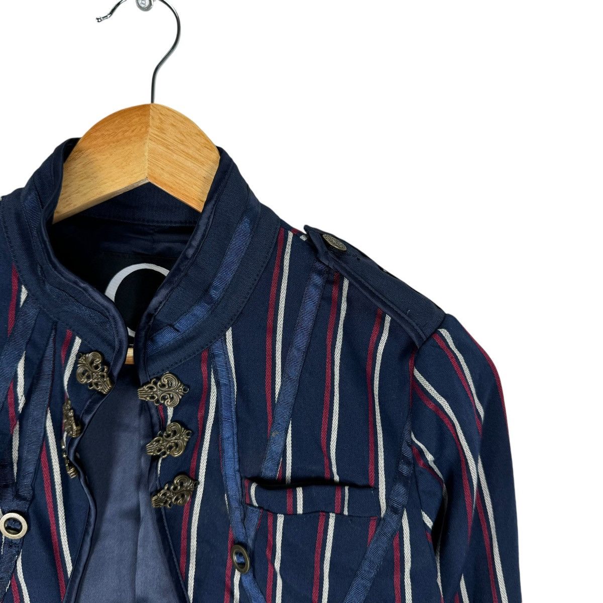 If Six Was Nine ☀️OZZ ONESTE STRIPED ROBE CROPPED JACKET Size S / US 4 / IT 40 - 3 Thumbnail