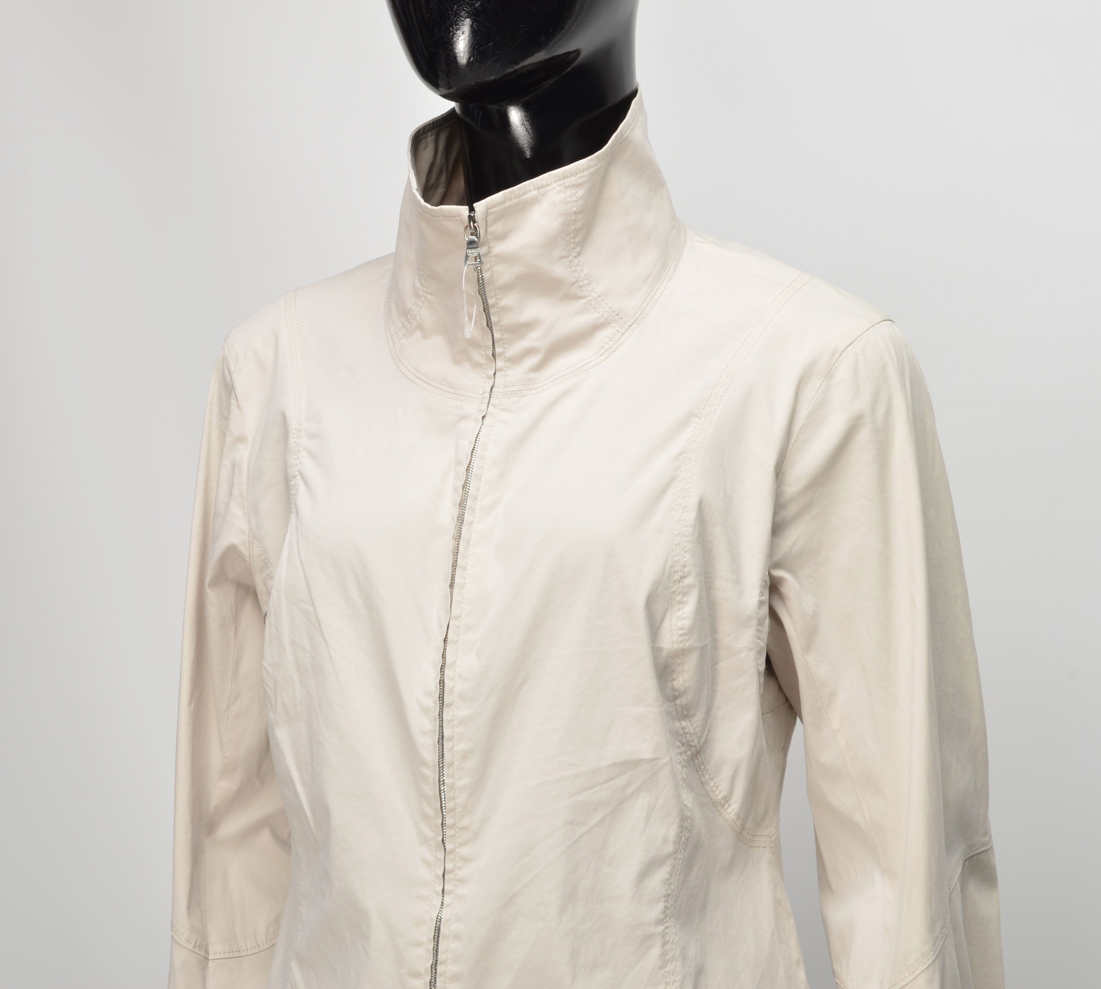 Prada Vintage Prada 90's Lightweight Full Zip Mock Neck Jacket Size XL / US 12-14 / IT 48-50 - 9 Thumbnail