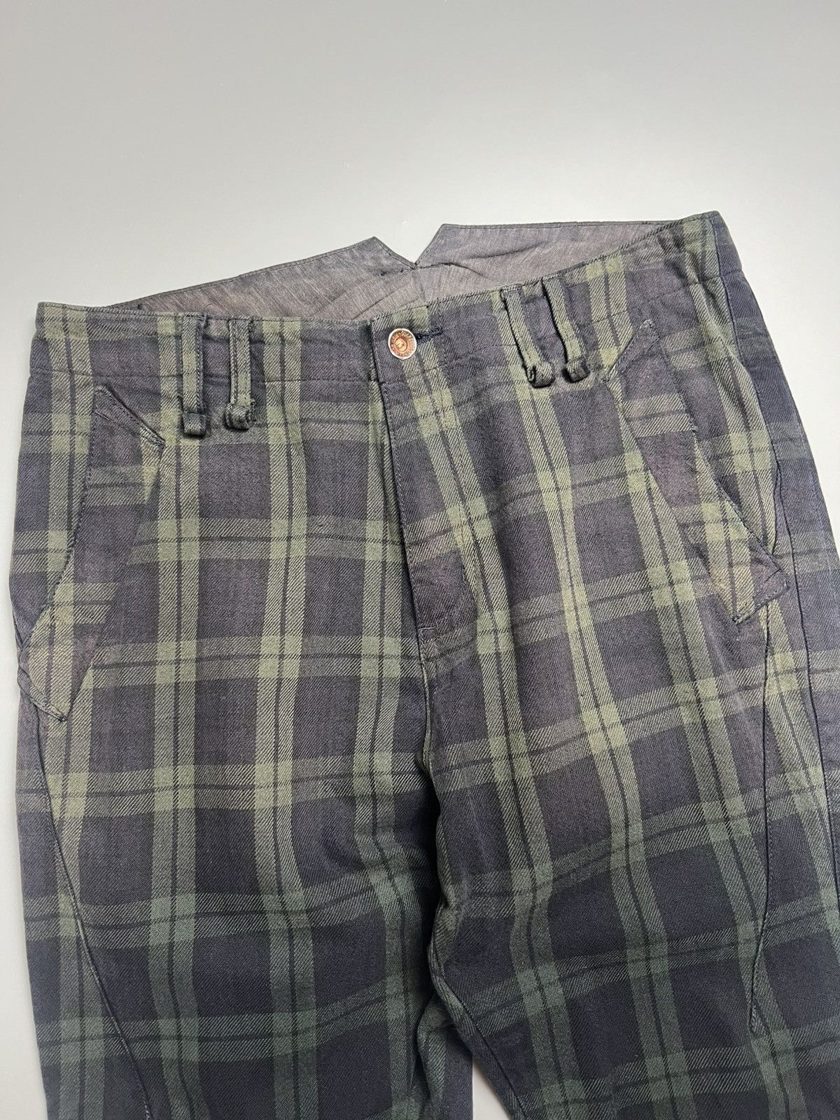 Japanese Brand × PPFM × Vintage Vintage PPFM 2 Tone Flannel Pants Checkered Size US 34 / EU 50 - 2 Thumbnail