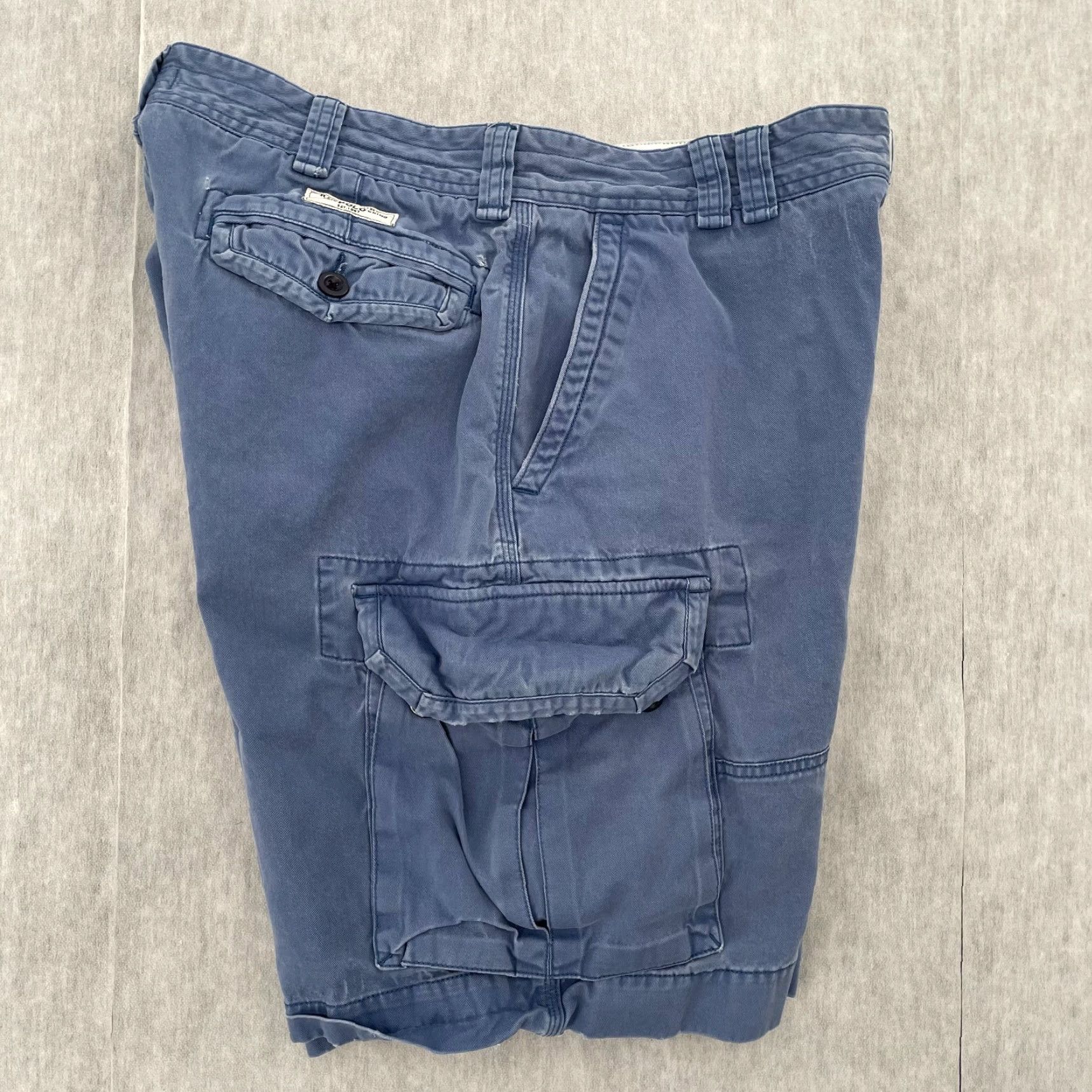 Polo Ralph Lauren Polo Ralph Lauren Cargo Shorts Adult 35 Blue Cotton Mens Chino Classic Waist 34 Inseam 9 Casual Hip Hop American Logo Pockets Size US S / EU 44-46 / 1 - 3 Thumbnail