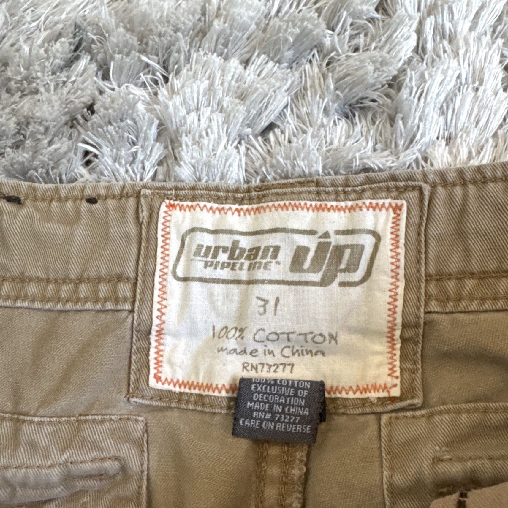 Vintage VINTAGE Urban Pipeline Cargo Shorts Men 31 Tan Multi Pockets Hip Hop Size US 31 - 5 Thumbnail