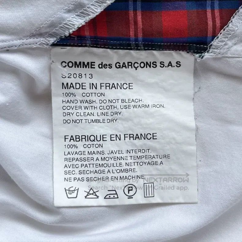 Comme des Garcons Comme Des Garcons Plaid Patchwork Shirt Size US XS / EU 42 / 0 - 8 Thumbnail
