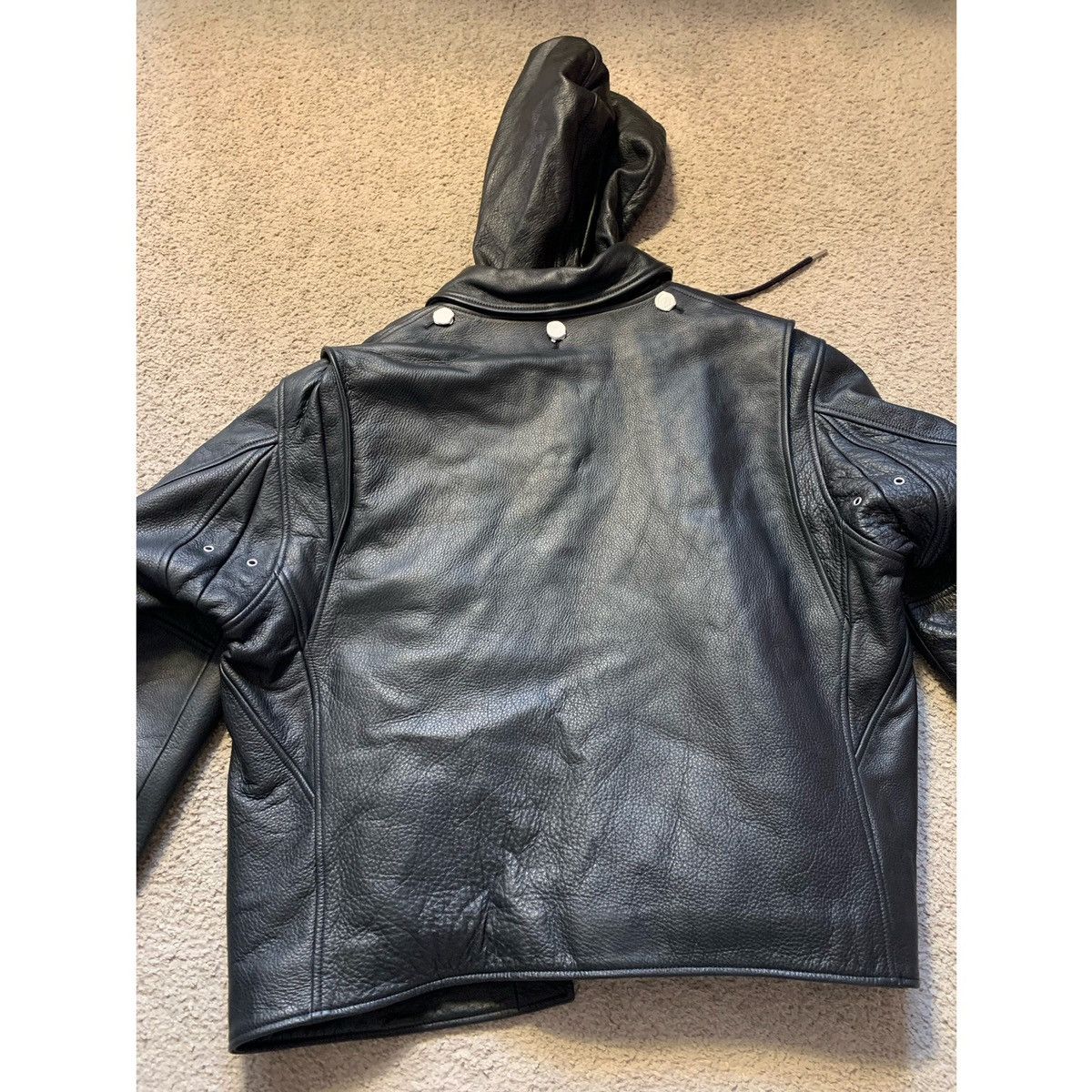 Helmut Lang HELMUT LANG BUILD OUT MOTORCYCLE LEATHER JACKET Size US XL / EU 56 / 4 - 10 Thumbnail
