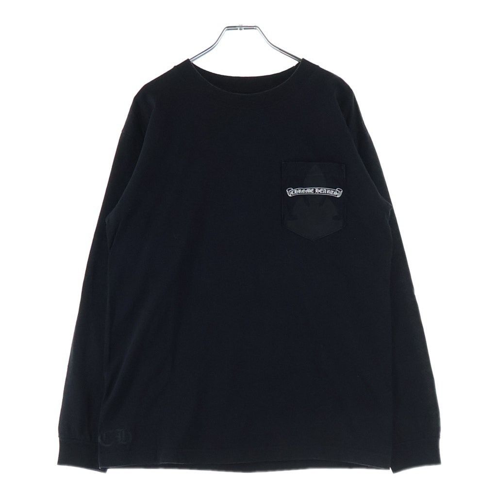 トップス old chrome hearts long tee Chrome Hearts Chrome Hearts Old CH Long Sleeve T-Shirt Black | Grailed