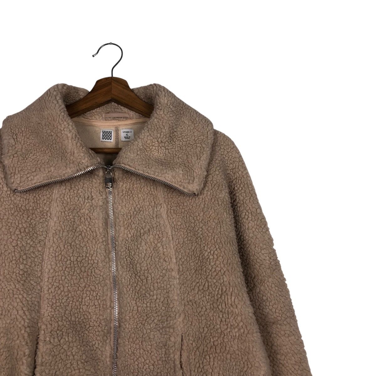 Japanese Brand 📌Vintage High Collar Fleece Bomber Jacket Uniqlo Undercover Size US XL / EU 56 / 4 - 6 Thumbnail