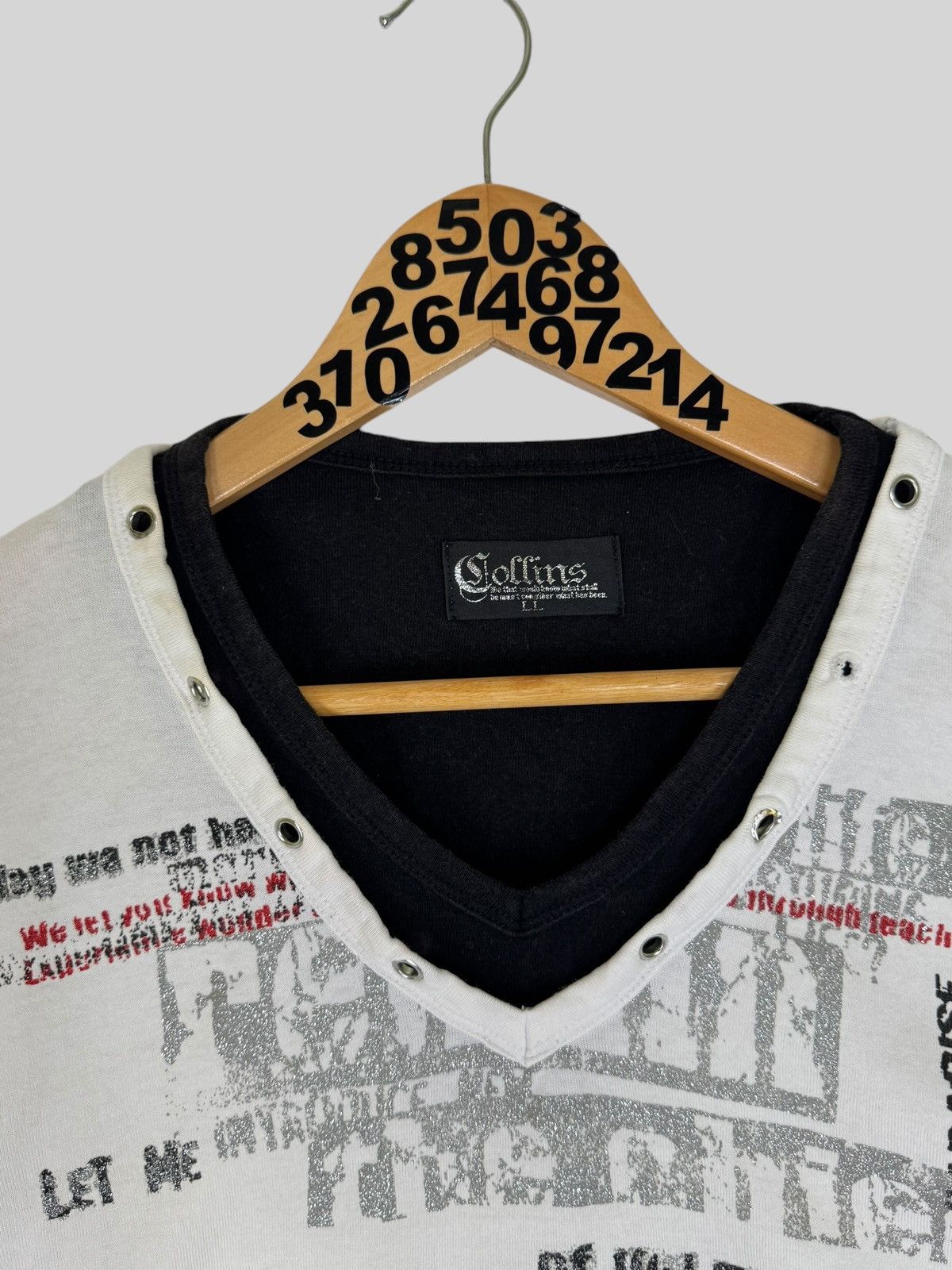 Hysteric Glamour Collins Japan Streetwear Fashion Poem Punkers Double Neck Size US M / EU 48-50 / 2 - 6 Thumbnail
