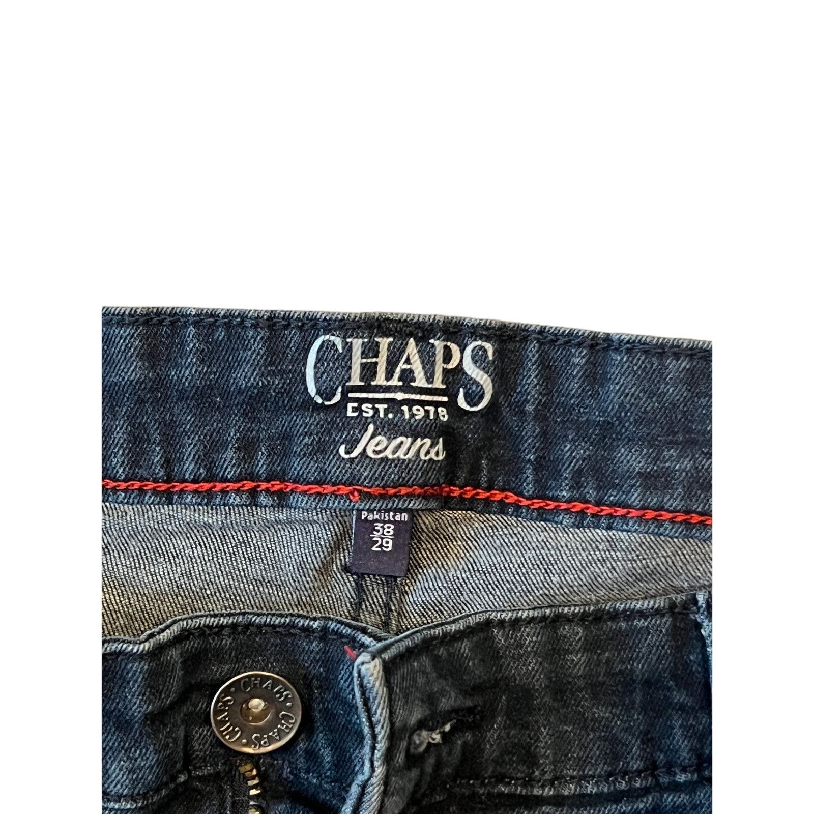 Chaps Chaps Regular Straight Blue Jeans Mens 38x29 Size US 38 / EU 54 - 3 Thumbnail
