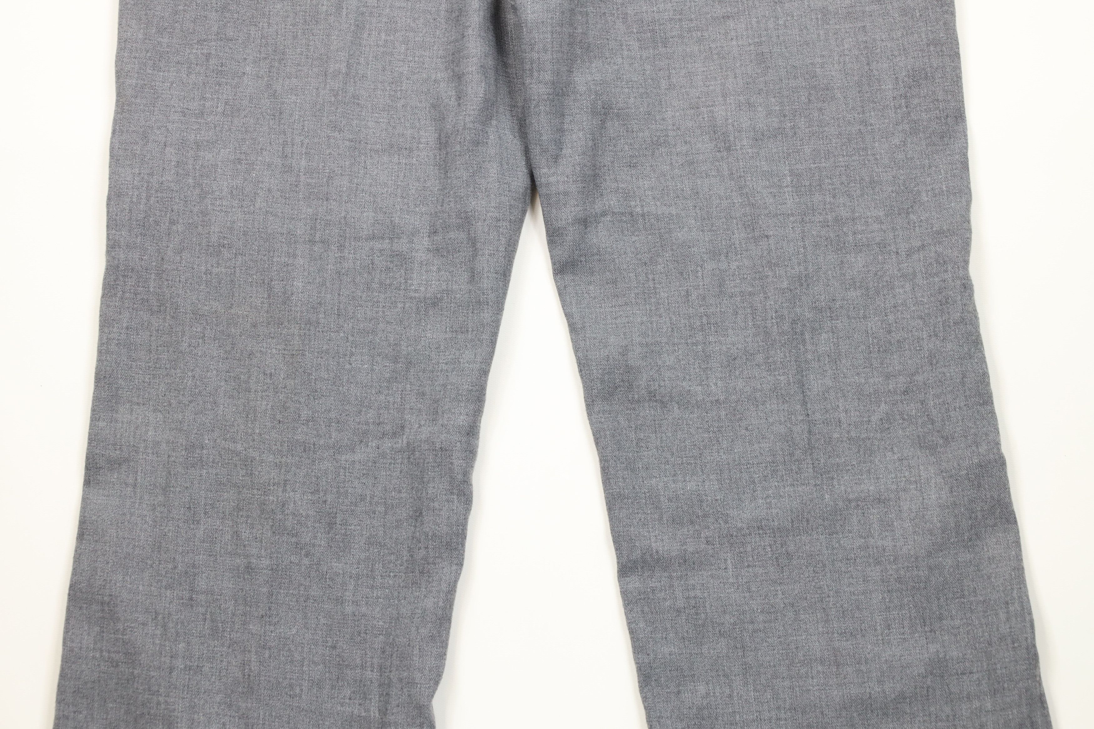 Vintage Vintage 70s Streetwear Chambray Wide Leg Chino Pants Gray Size US 34 / EU 50 - 12 Thumbnail