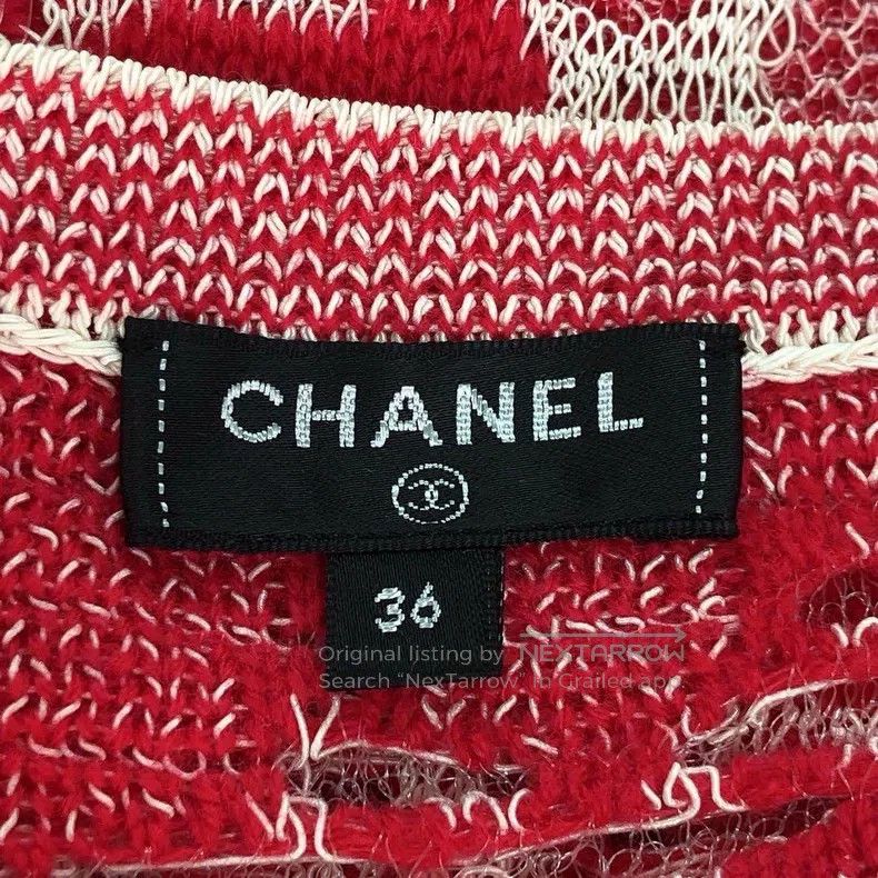 Chanel Chanel Red flower crochet lace knitted cardigan coat Size XS / US 0-2 / IT 36-38 - 5 Thumbnail