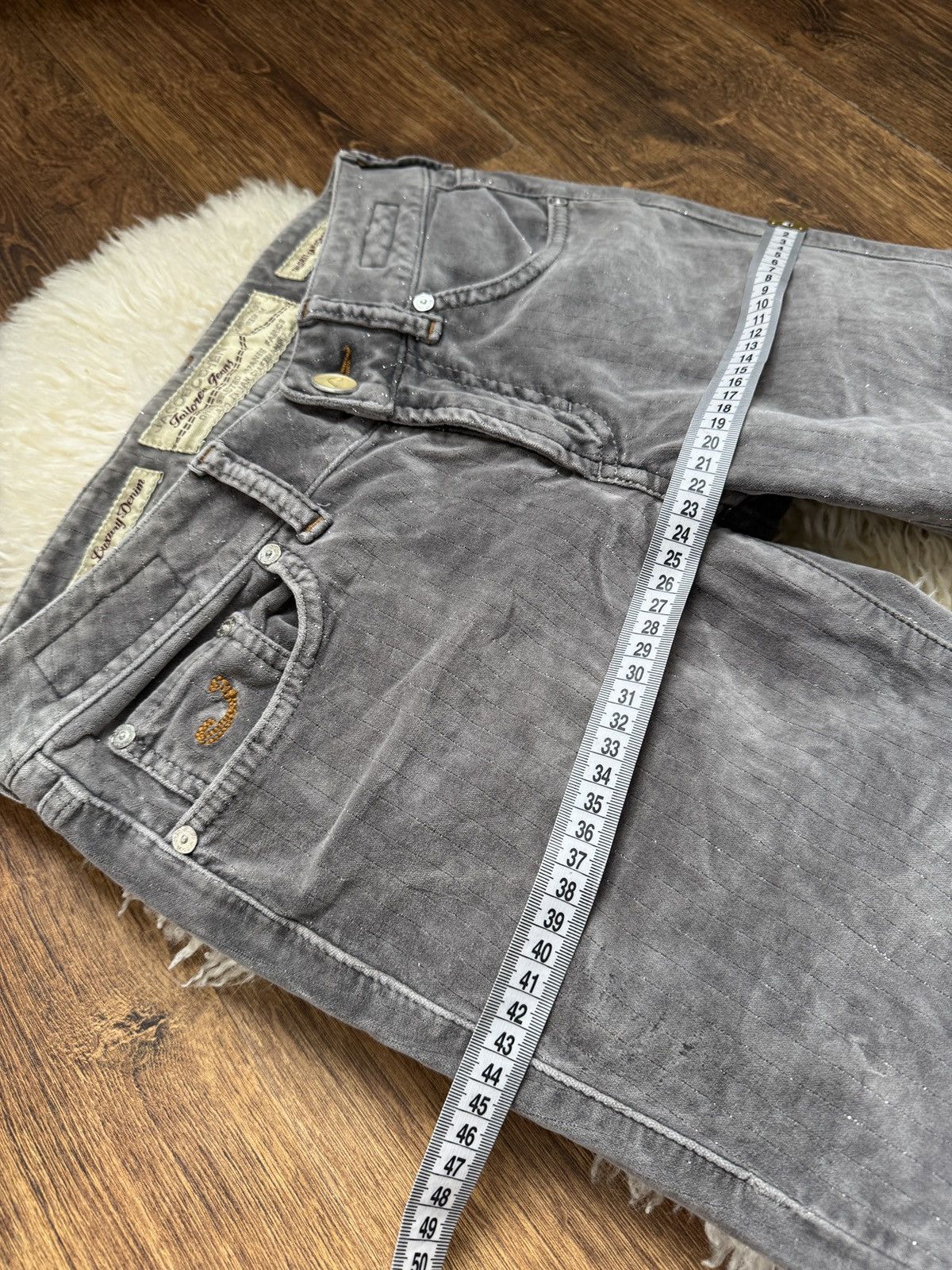 Jacob Cohen Jacob Cohën Velvet Trousers Size 27 Grey Jeans Size 27" / US 4 / IT 40 - 10 Thumbnail