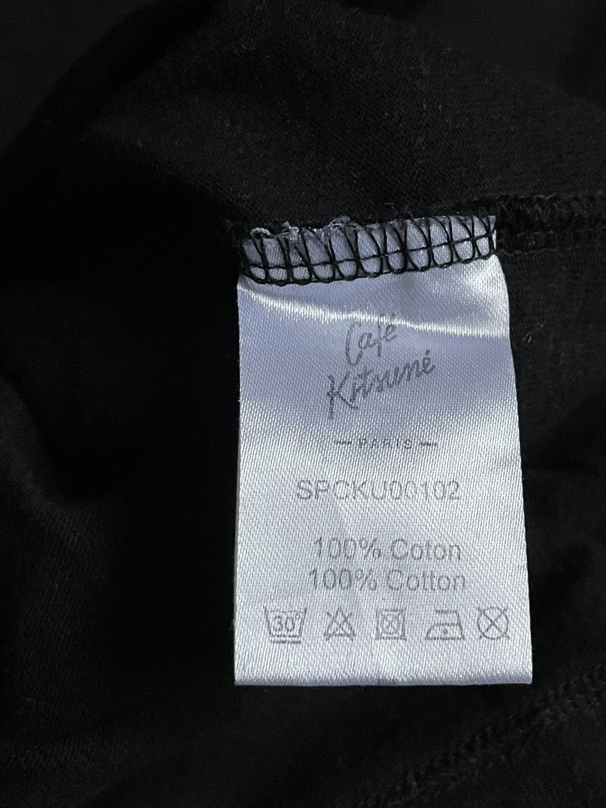 Maison Kitsune Maison Kitsuné Cafe Paris T-Shirt Black Size US M / EU 48-50 / 2 - 8 Thumbnail