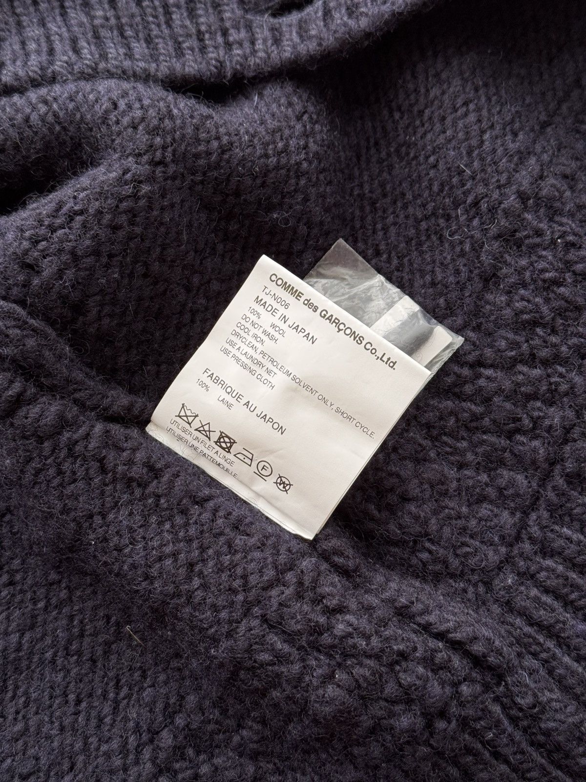Comme des Garcons Tao Kurihara Comme Des Garcons x Batoner Wool Knit Cardigan Size US M / EU 48-50 / 2 - 20 Thumbnail
