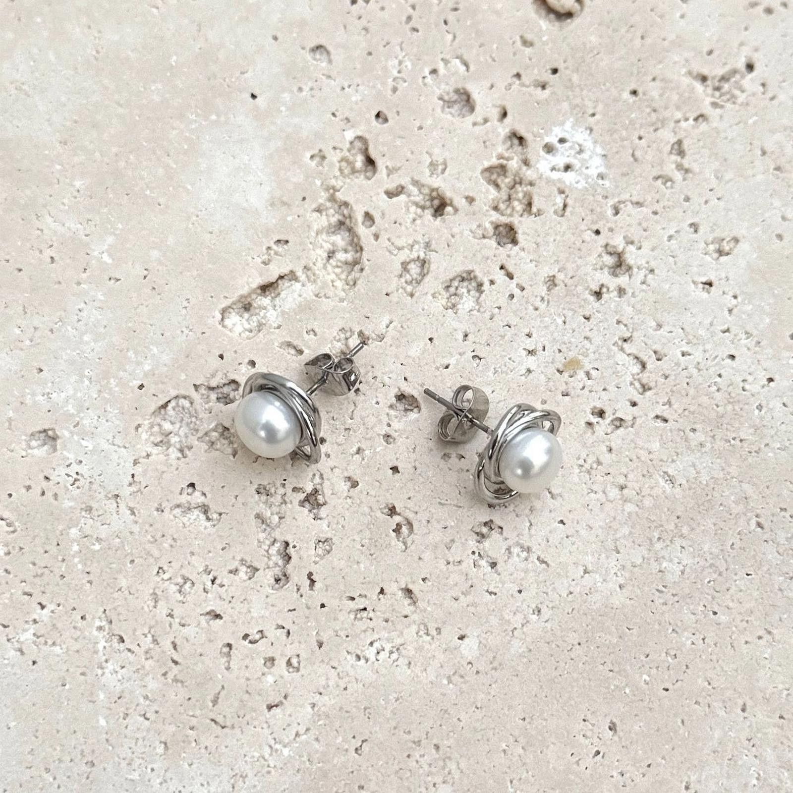 Giani Bernini Giani Bernini Cultured Freshwater Pearl Knot Stud Earrings Size ONE SIZE - 3 Thumbnail