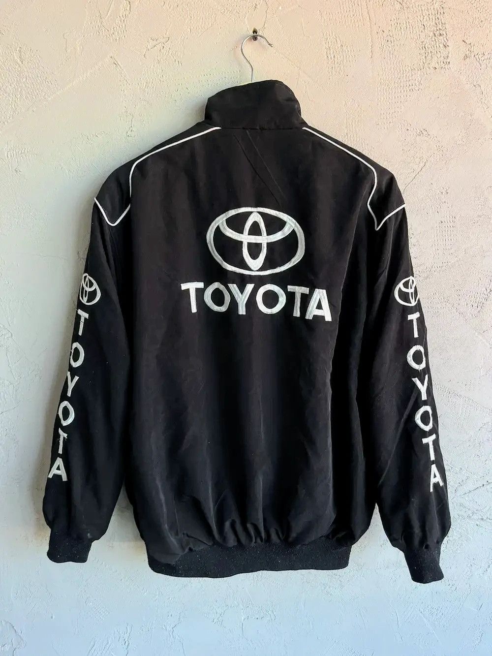Vintage 🔥💸 Toyota Racing y2k Retro Bomber Jacket Vintage Streetwea Size US L / EU 52-54 / 3 - 1 Thumbnail