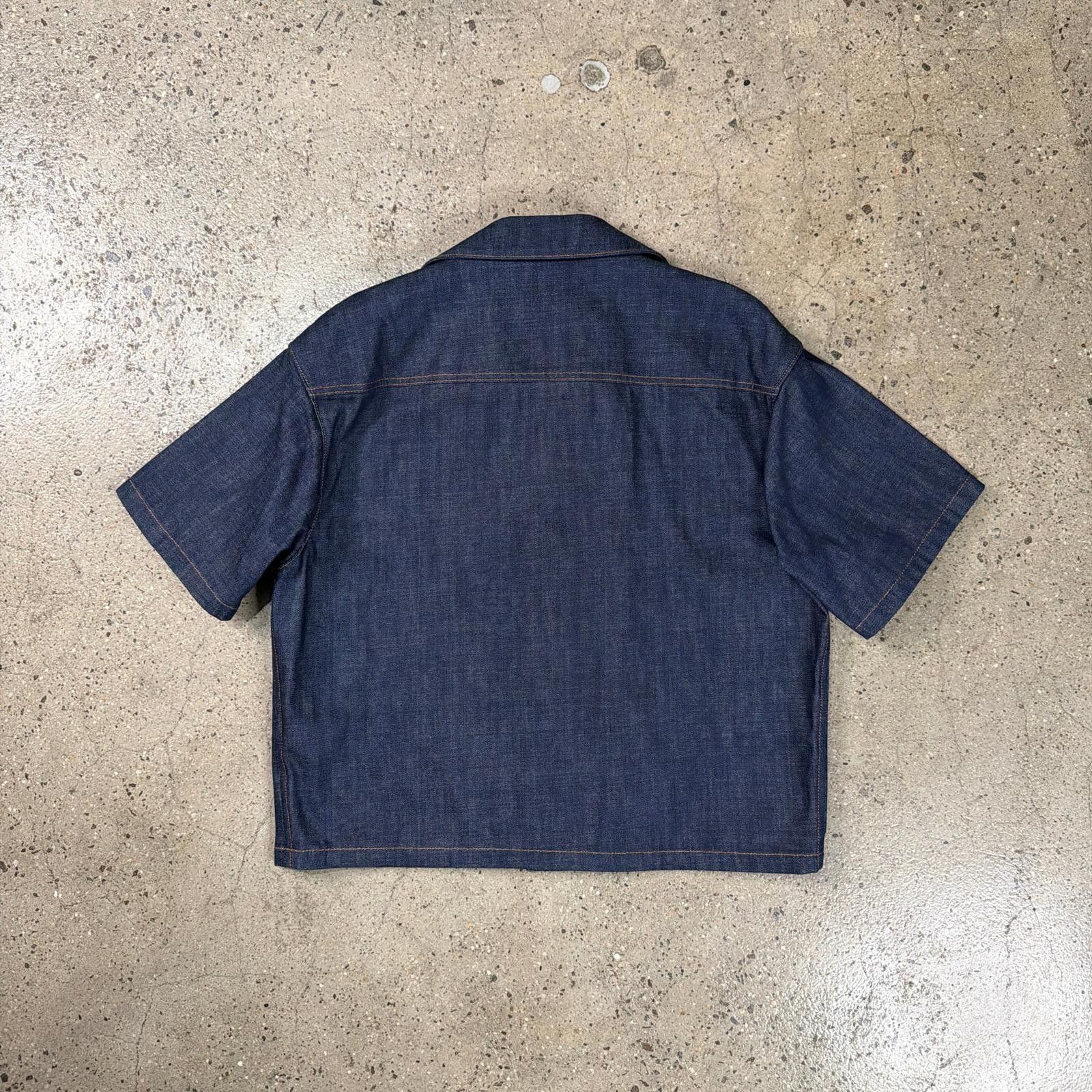 Prada Prada Denim Camp Collar Shirt Size US M / EU 48-50 / 2 - 2 Thumbnail