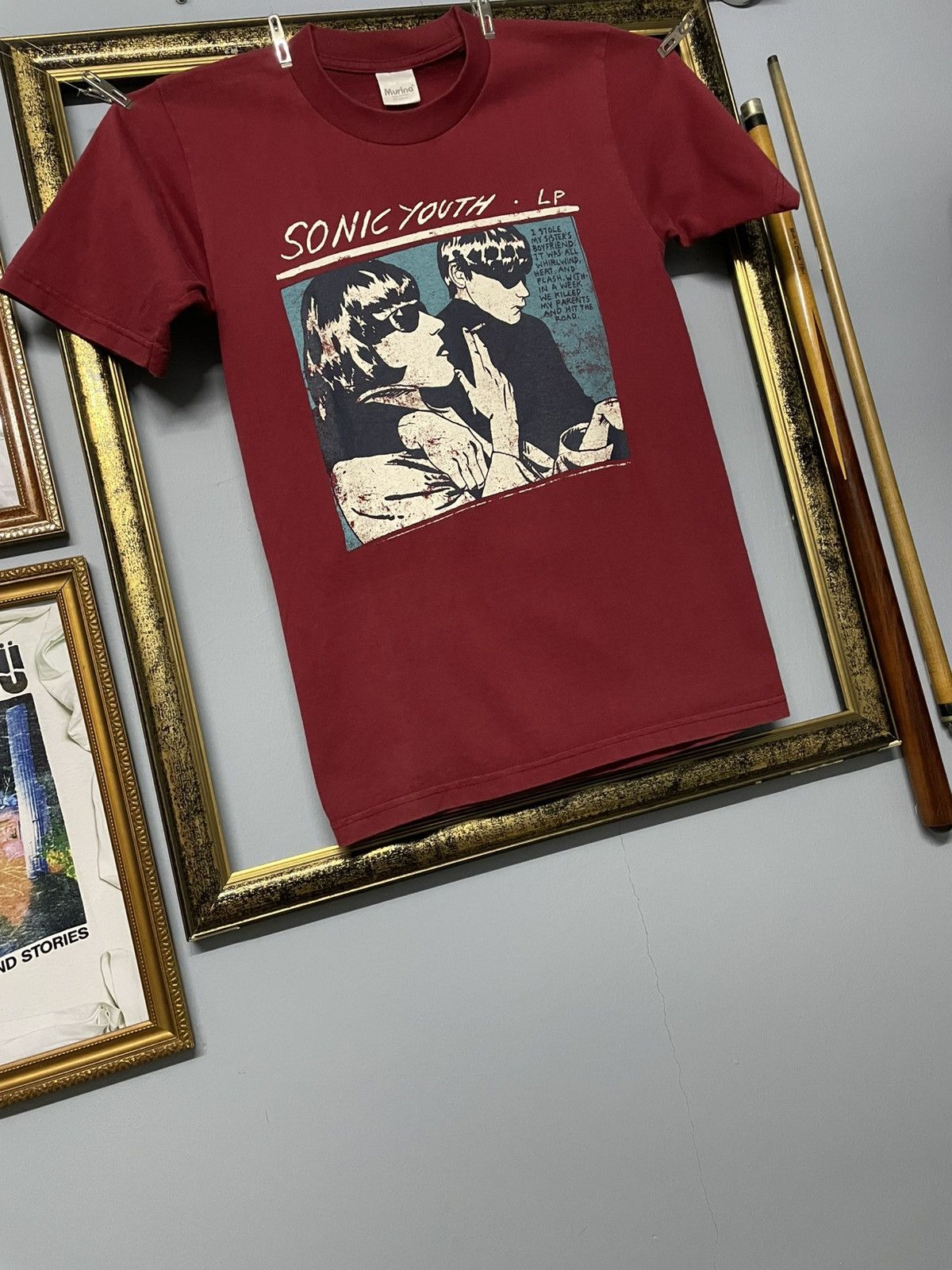 Band Tees Vintage Late 90s Sonic Youth Goo Noise Rock Distressed Tee Size US M / EU 48-50 / 2 - 6 Thumbnail