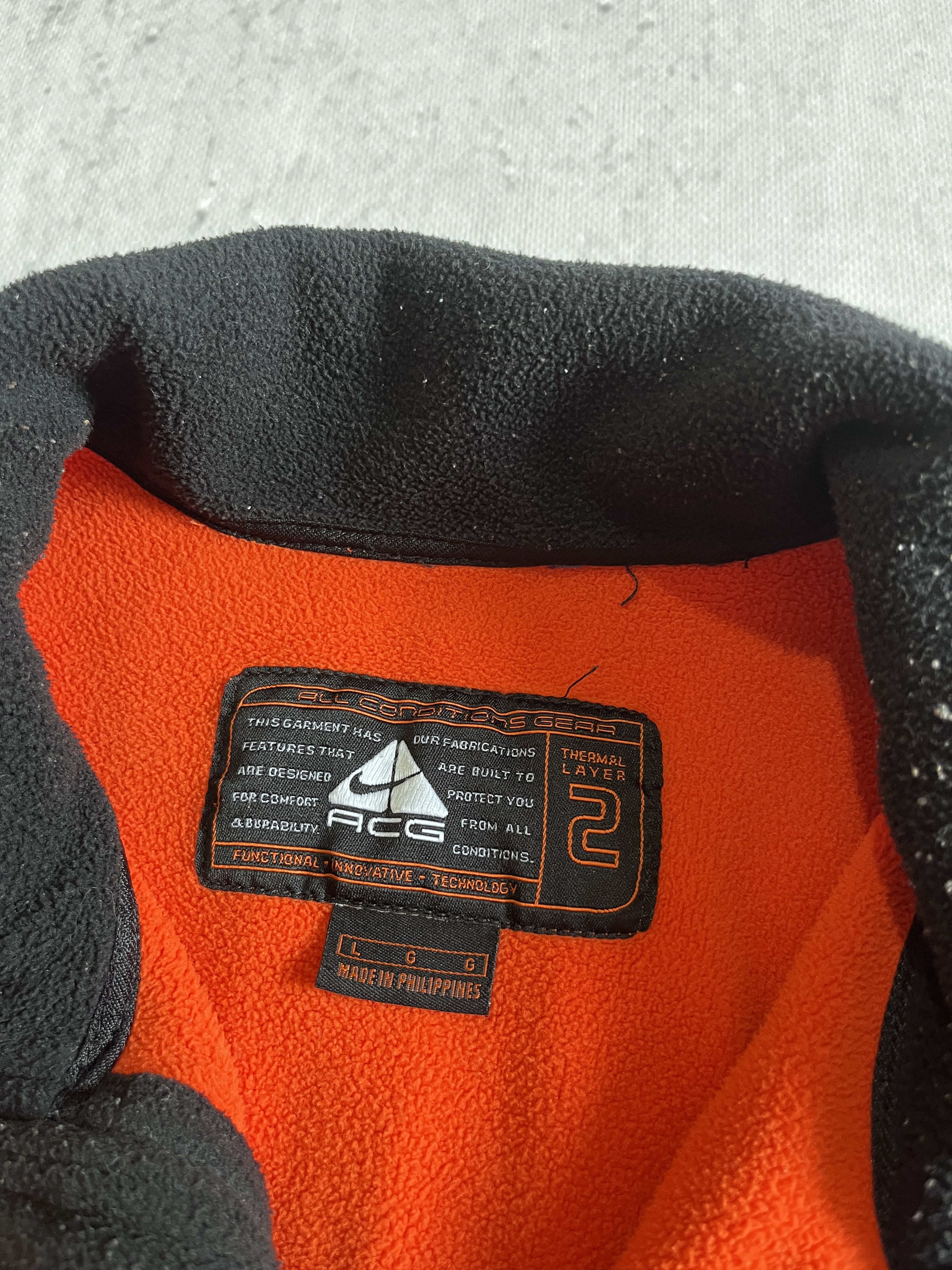 Nike ACG NIKE ACG VINTAGE 90S BLUE ORANGE FLEECE JACKET Size US L / EU 52-54 / 3 - 10 Thumbnail