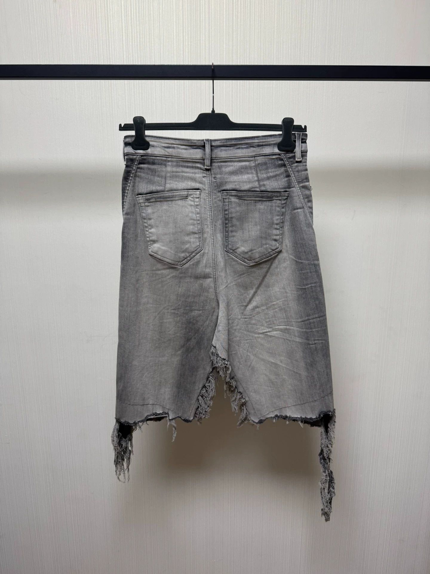 Rick Owens Rick Owens stone wash distressed fringe pants skirt Size US 30 / EU 46 - 2 Thumbnail