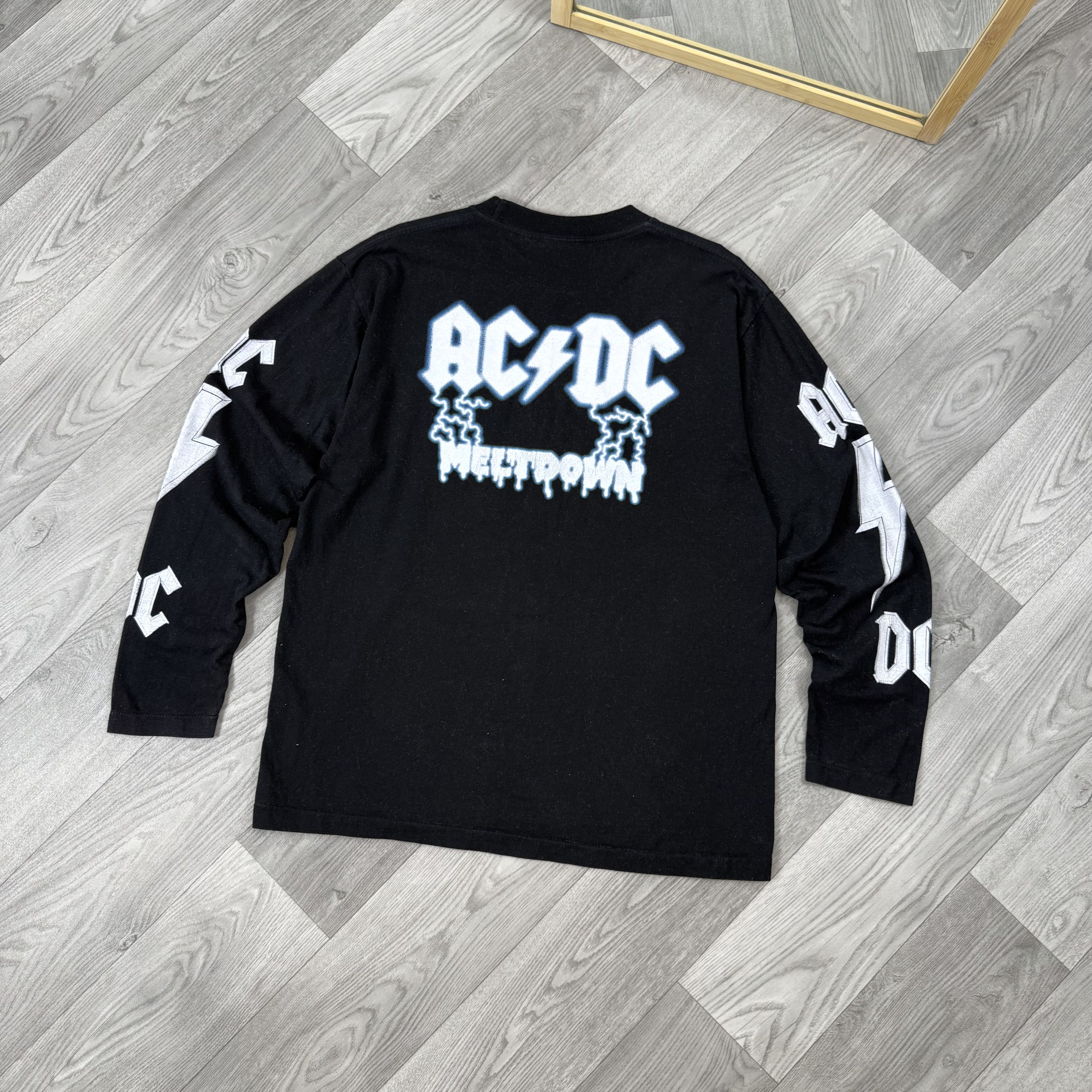 AC/DC Vintage AC/DC Meltdown Black Graphic Long Sleeve Tee Shirt Size US L / EU 52-54 / 3 - 2 Thumbnail
