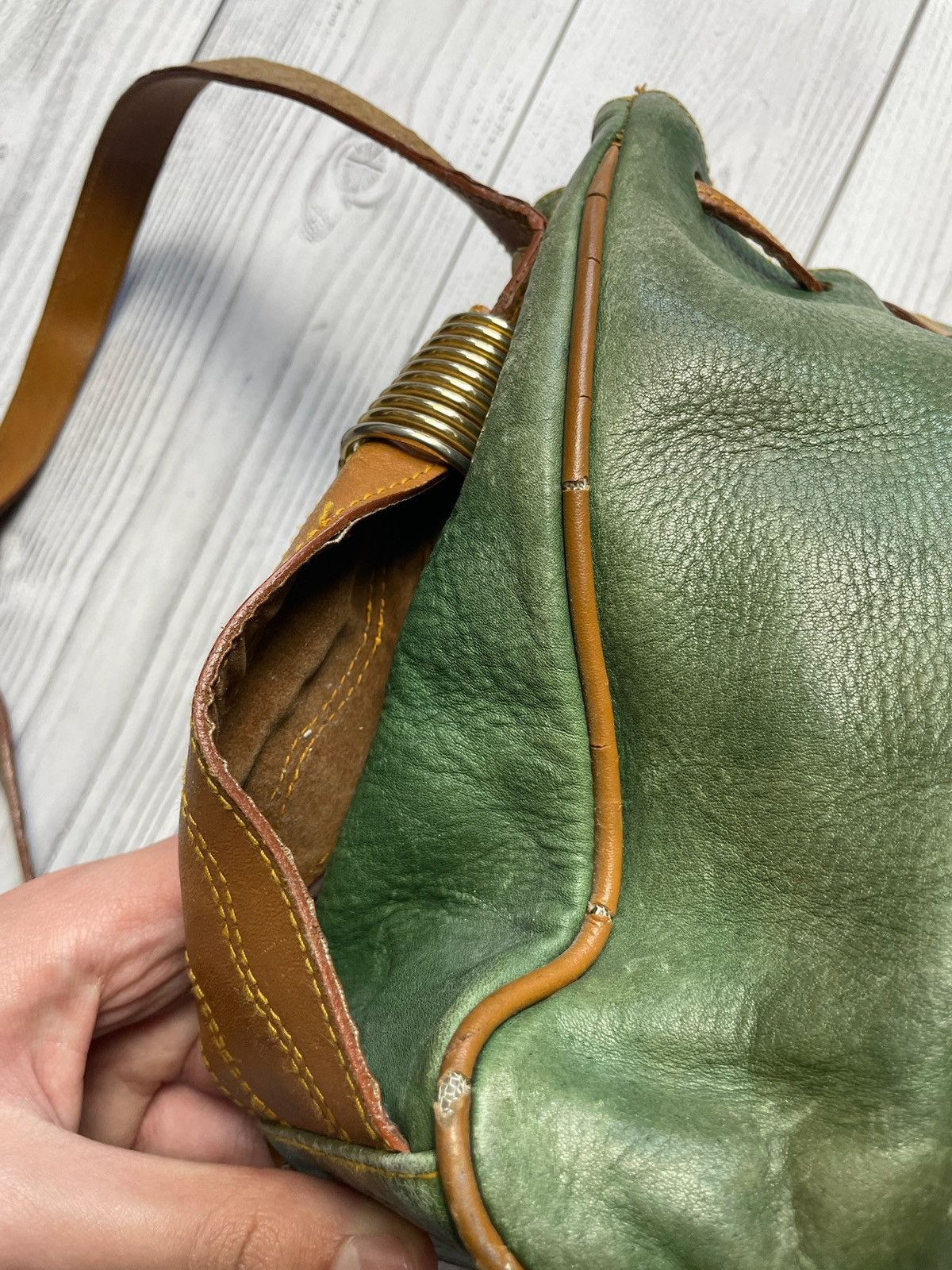 Vintage Vintage Yves Saint Laurent bag green crossbody rare Size ONE SIZE - 7 Thumbnail