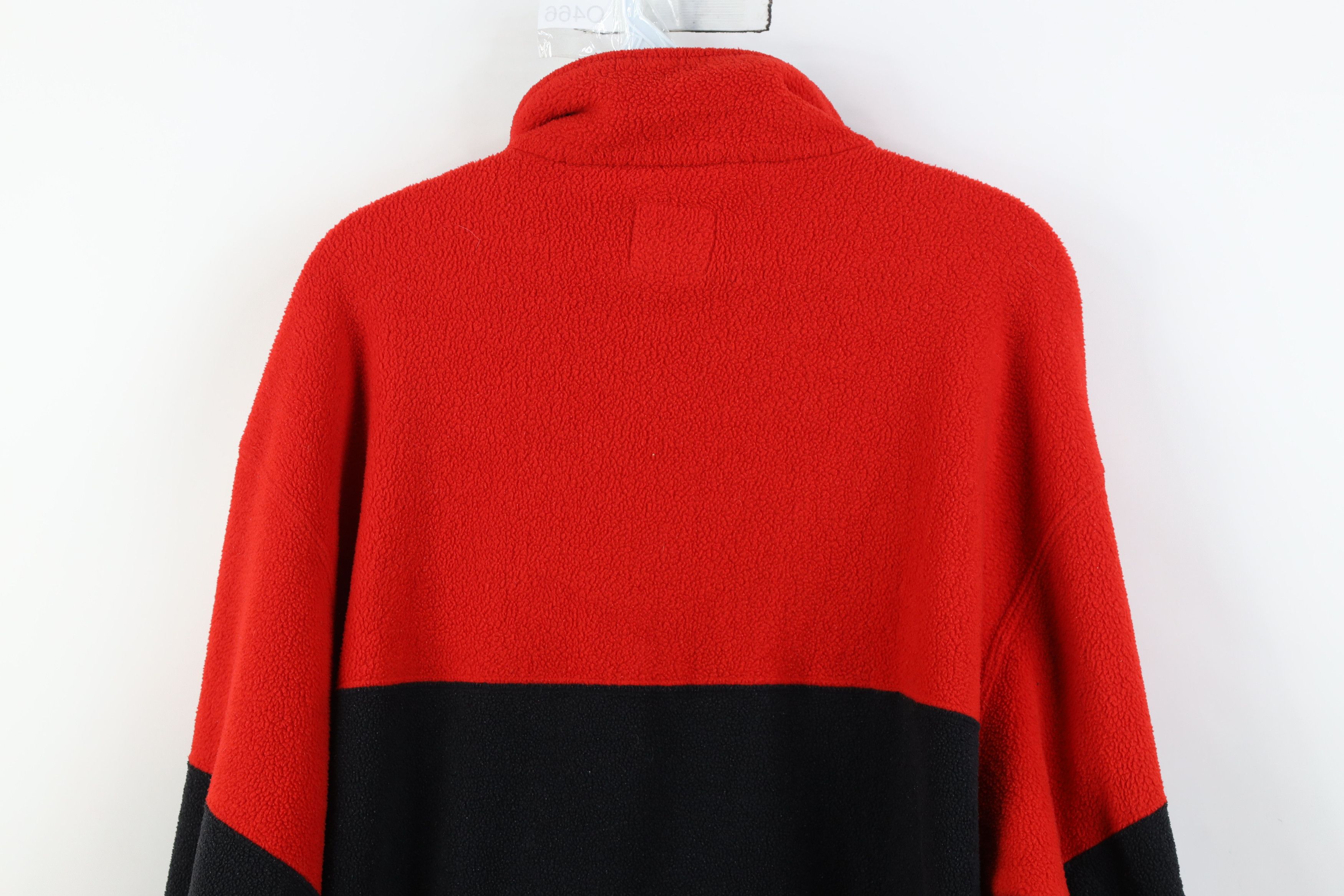 Vintage Vintage 90s Red Wings Hockey 1/4 1/2 Zip Fleece Sweater Red Size US L / EU 52-54 / 3 - 13 Thumbnail