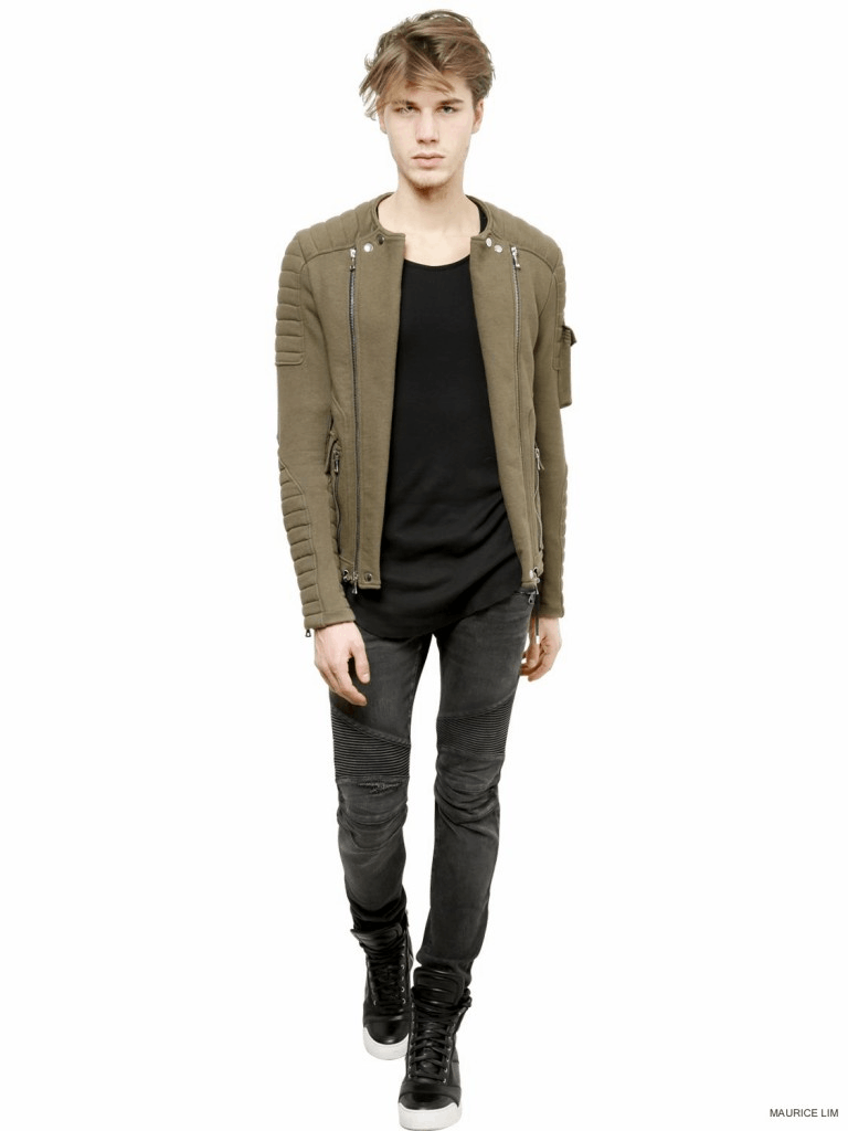 Balmain Balmain Multi-Pocket Suede Moto Jacket by Decarnin Size US L / EU 52-54 / 3 - 3 Thumbnail