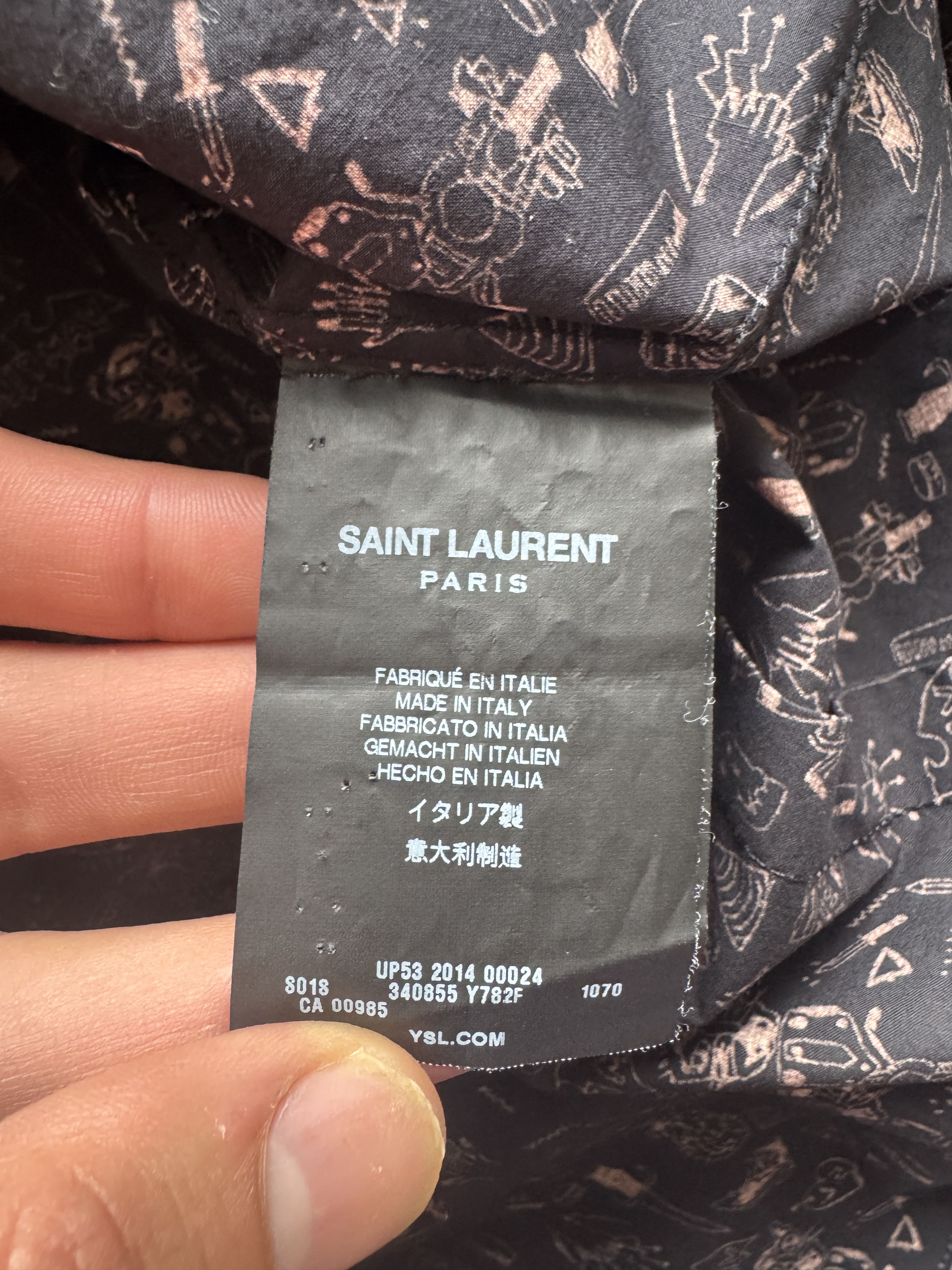 Saint Laurent Paris Hunx & Punx Doodle Button-Up Shirt Size US L / EU 52-54 / 3 - 14 Thumbnail