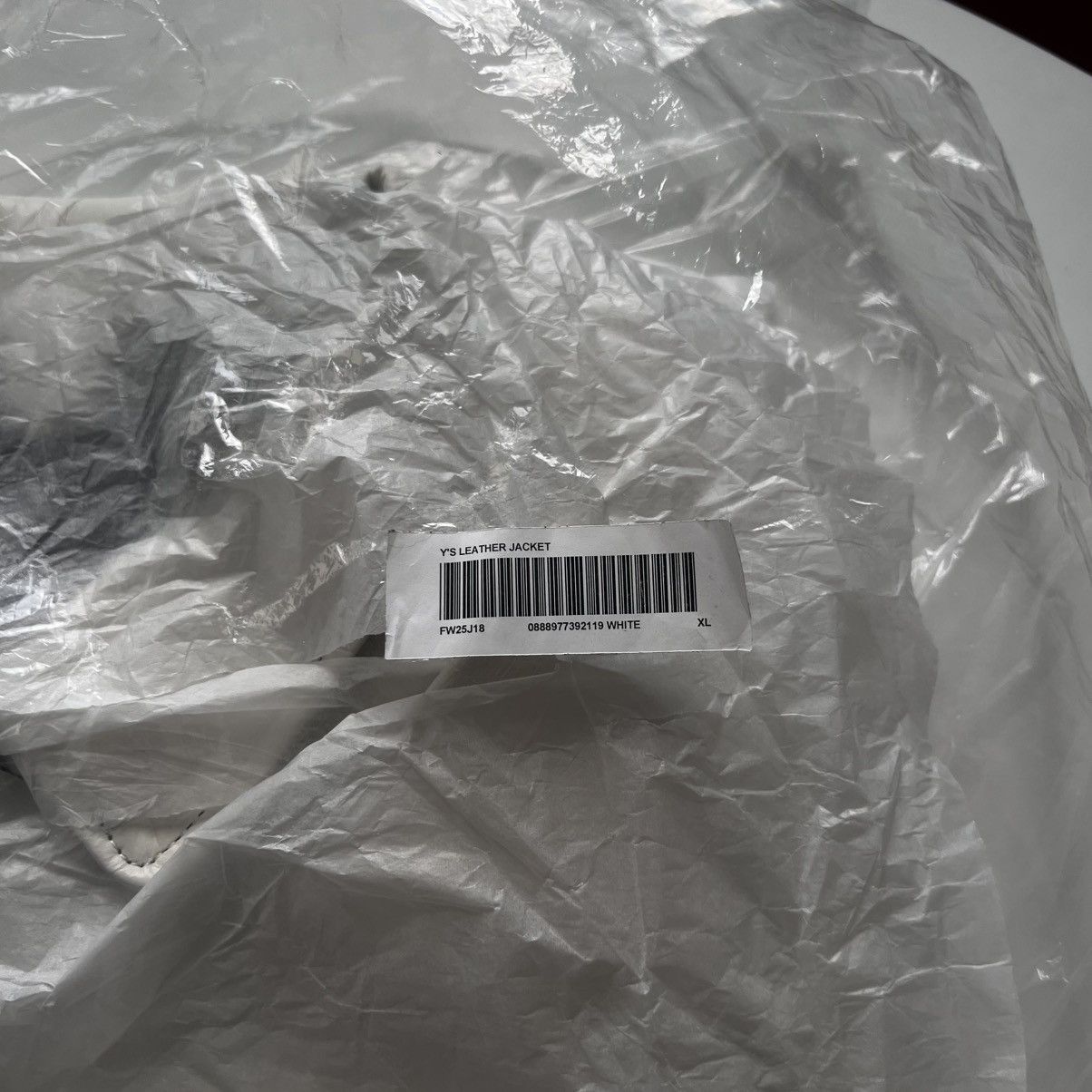 Supreme × Yohji Yamamoto Supreme Y’s by Yohji Yamamoto Leather Jacket White XL Bladee Size US XL / EU 56 / 4 - 5 Thumbnail