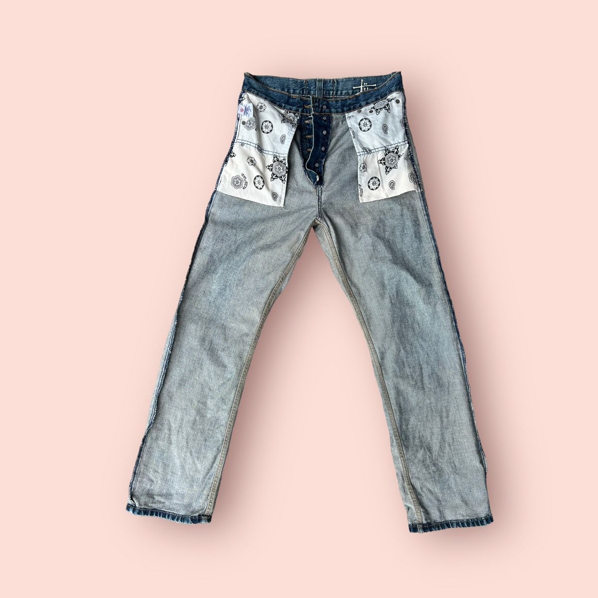 Stussy VINTAGE STUSSY JEANS STRAIGHT CUT WORKWEAR DENIM Size US 29 - 13 Thumbnail