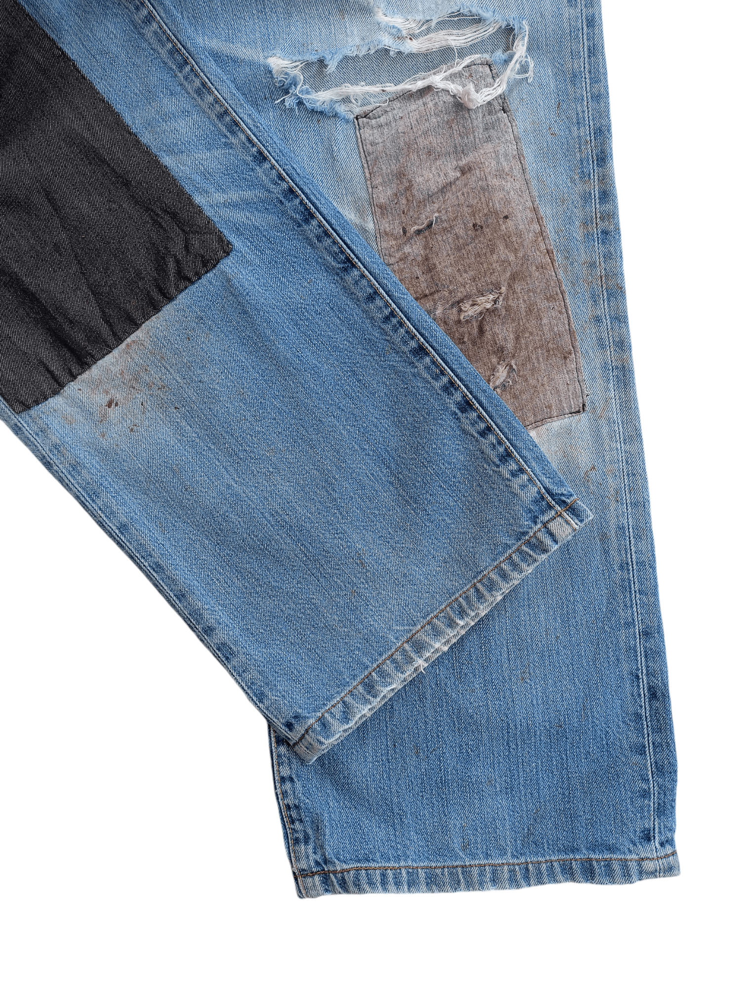 Uniqlo × Vintage UJ Patch Work Distressed Vintage Men's Jean Size US 36 / EU 52 - 8 Thumbnail