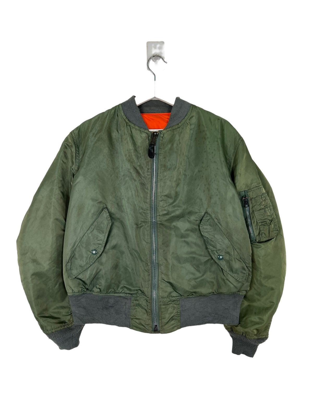 Alpha Industries 💥 80s VINTAGE REVERSIBLE ALPHA RIOT RIOT BOMBER JACKET Size US L / EU 52-54 / 3 - 5 Thumbnail