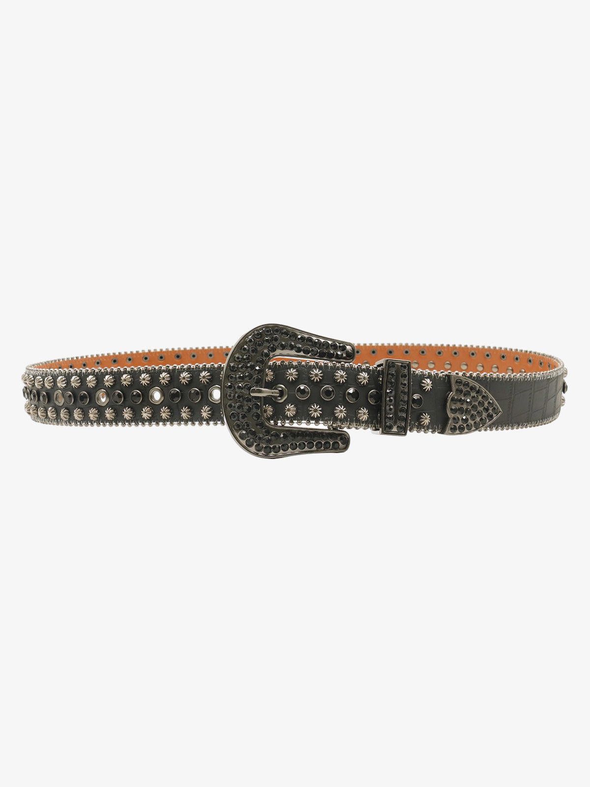 Other Street Rhinestone Studded Belt Size ONE SIZE - 4 Thumbnail