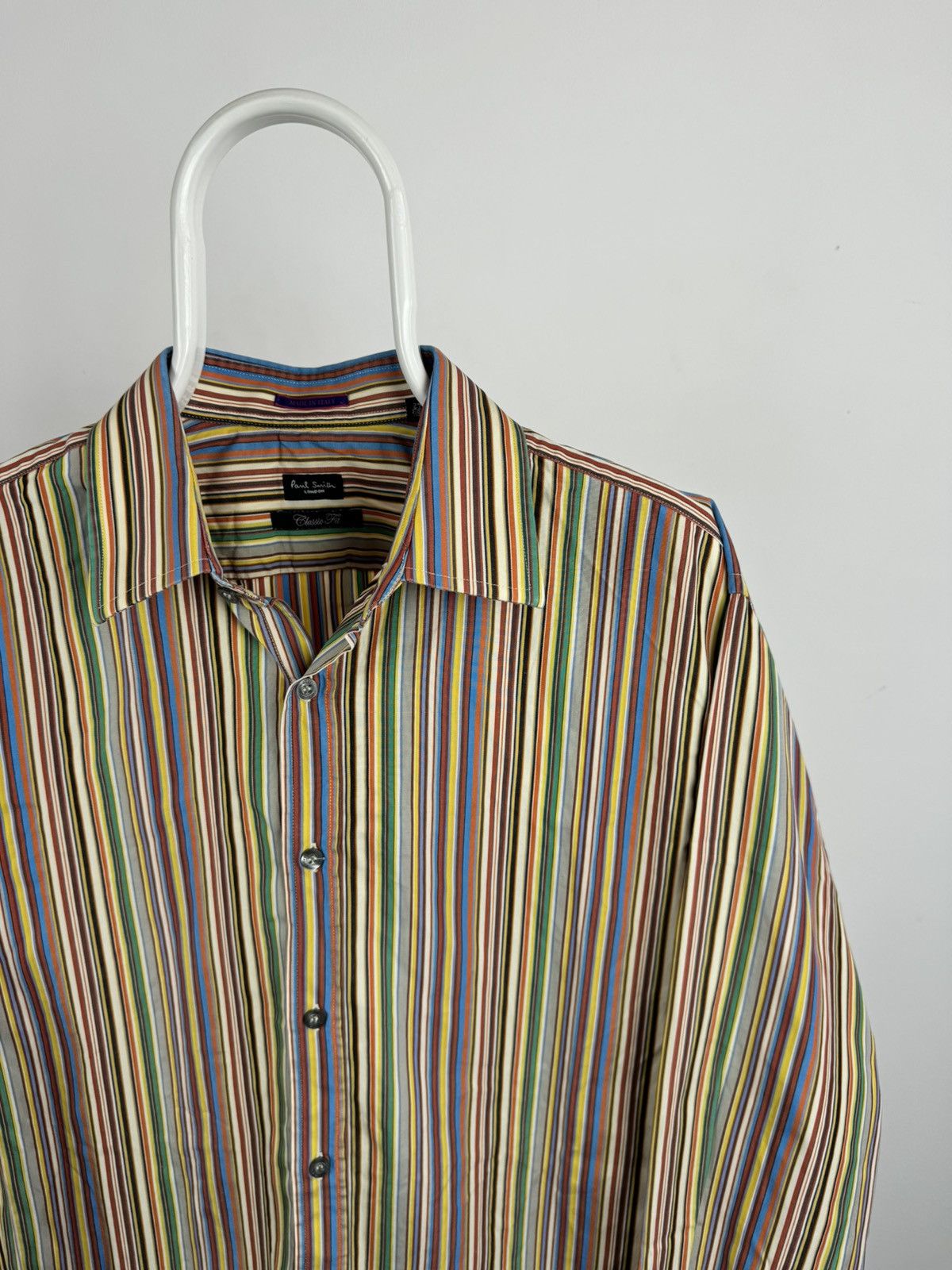 Paul Smith Vintage Paul Smith London Classic Striped Multicolour Shirt Size US L / EU 52-54 / 3 - 2 Thumbnail