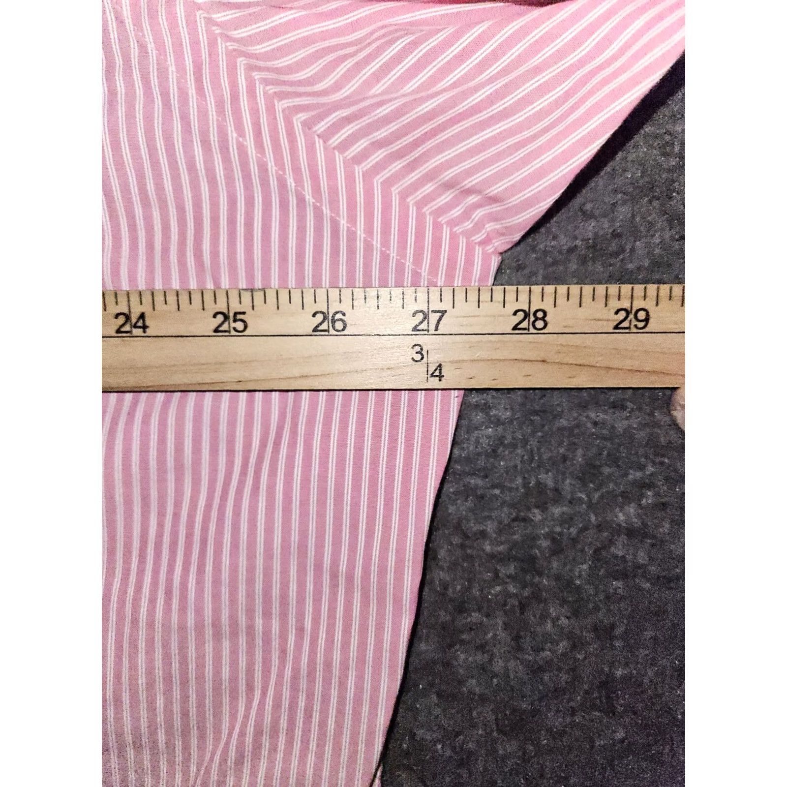 Ralph Lauren VINTAGE Ralph Lauren Yarmouth Button-Down Shirt Men 36/37 Pink Striped Regular Size Embroidered Long Sleeve Button-Up Shirt Mens Size US M / EU 48-50 / 2 - 3 Thumbnail