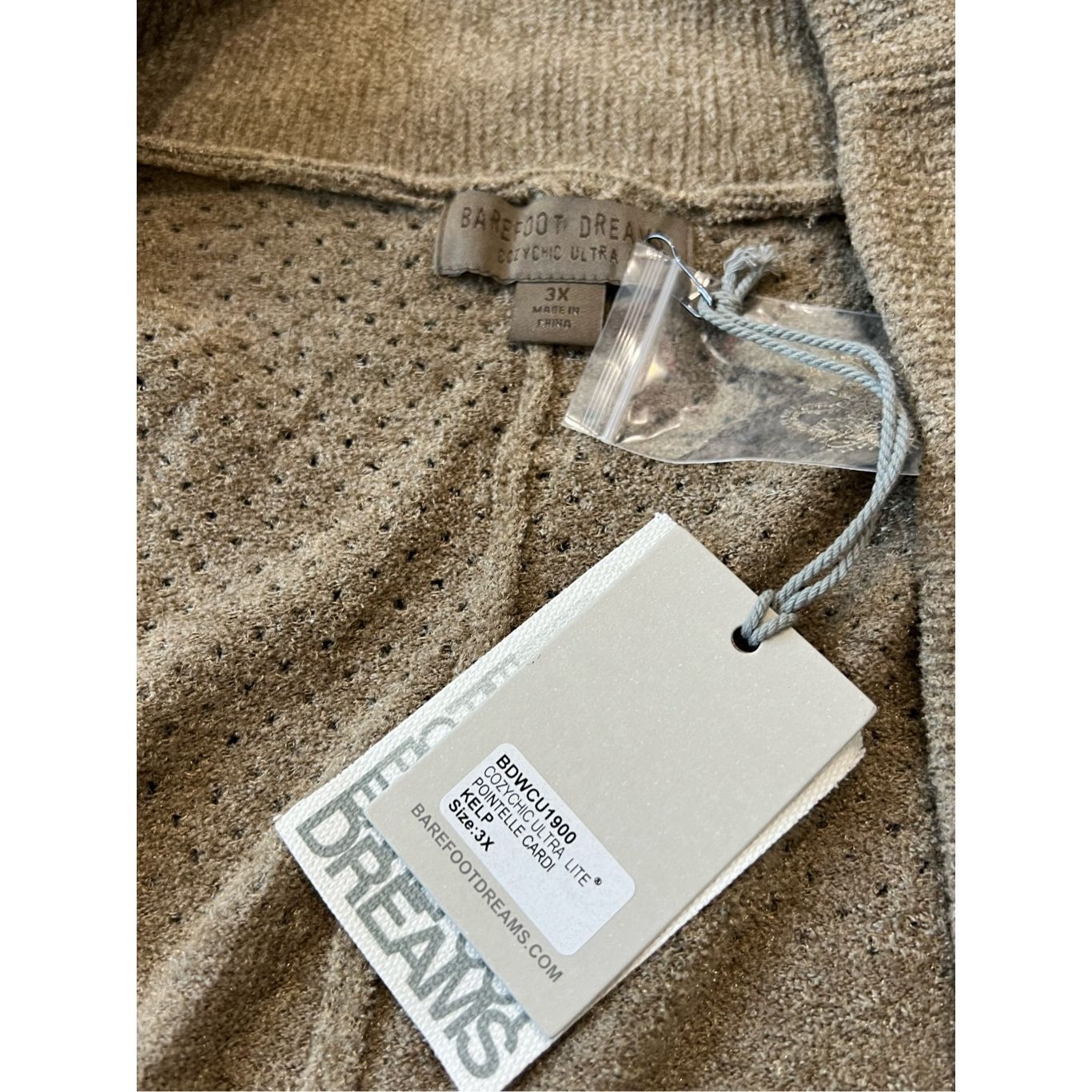 Other Barefoot Dreams NWT Cozy Chic Ultra Lite Pointelle Cardigan Size 3XL / US 20-22 - 5 Thumbnail