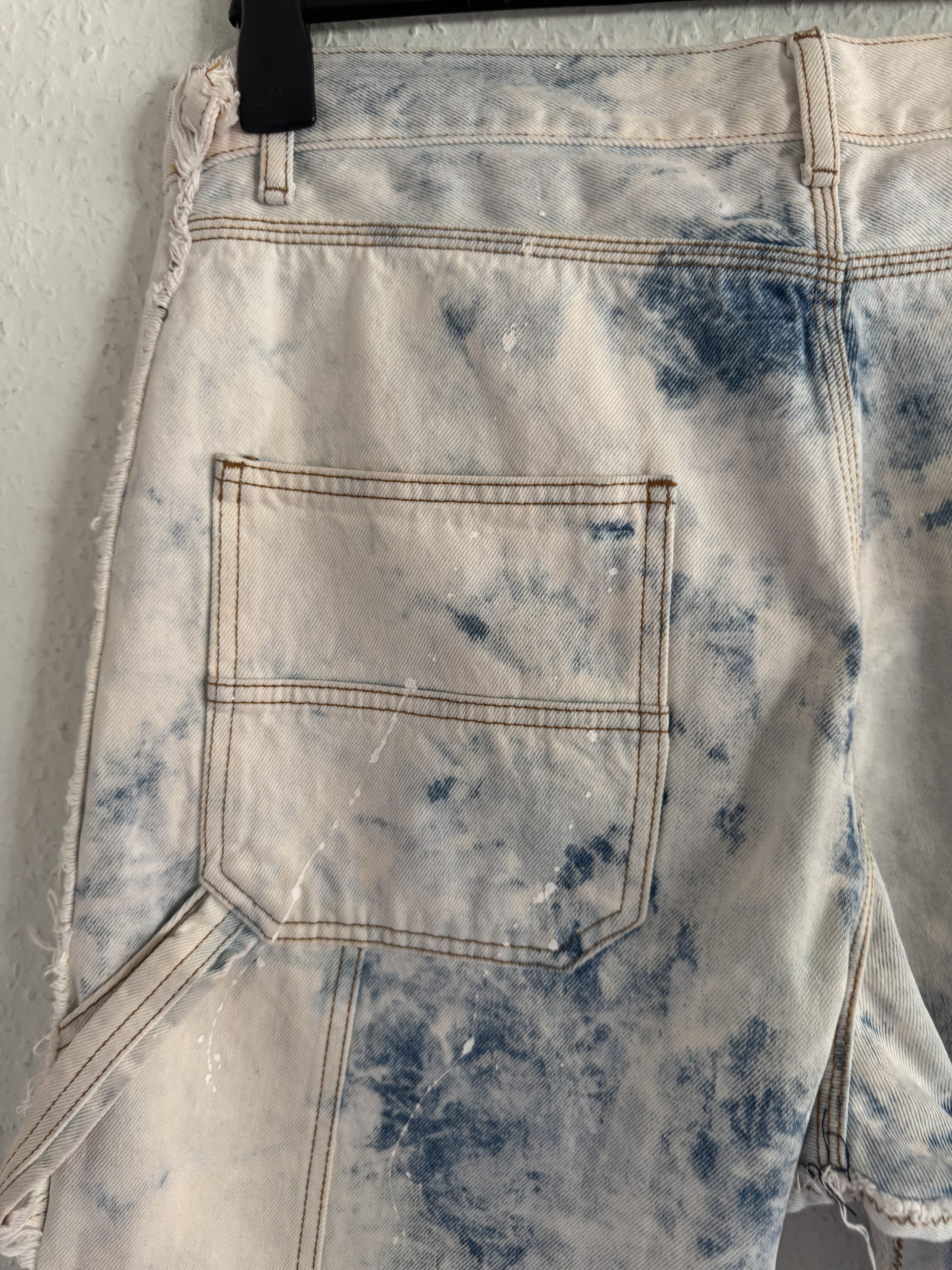 Off-White Bleached Reconstructed Double Knee Carpenter Pants Size US 34 / EU 50 - 15 Thumbnail