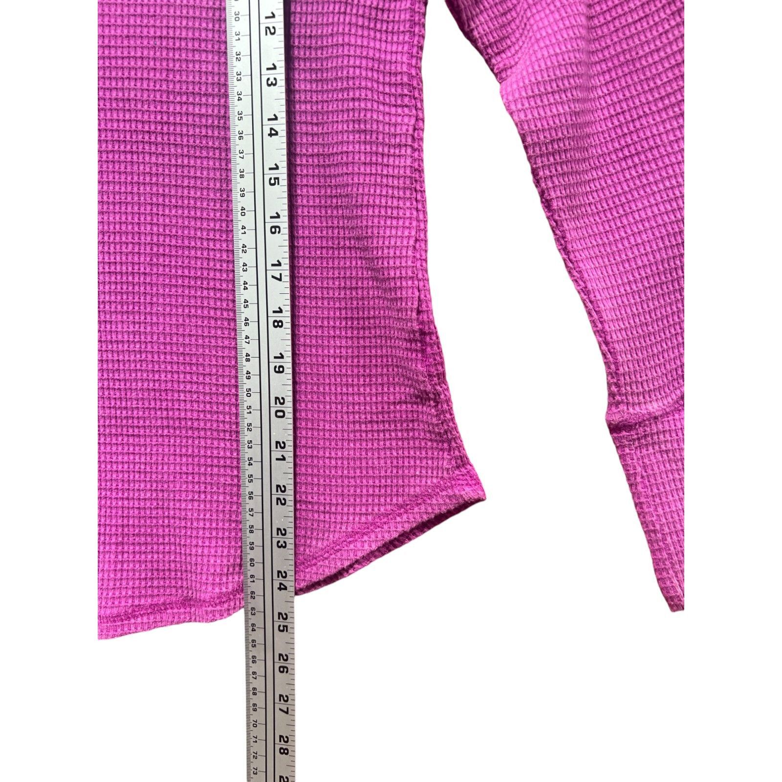 Other Knox Rose - Women's Long Sleeve Notch Neck Thermal Top - Pur Size M / US 6-8 / IT 42-44 - 8 Thumbnail