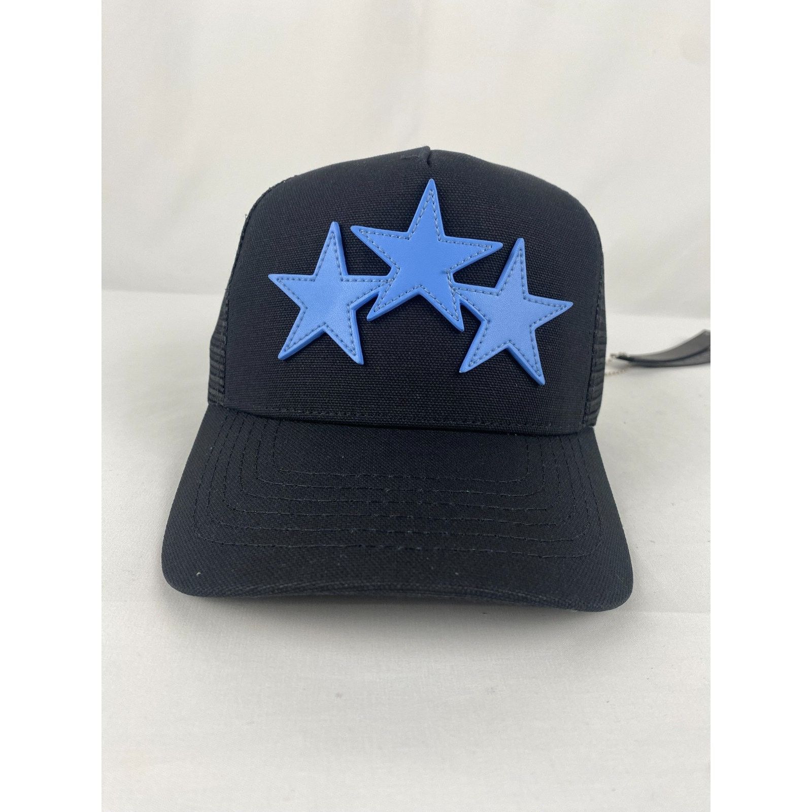 o1rshd1 Size :OS / Three Star Trucker Hat / Cap Black