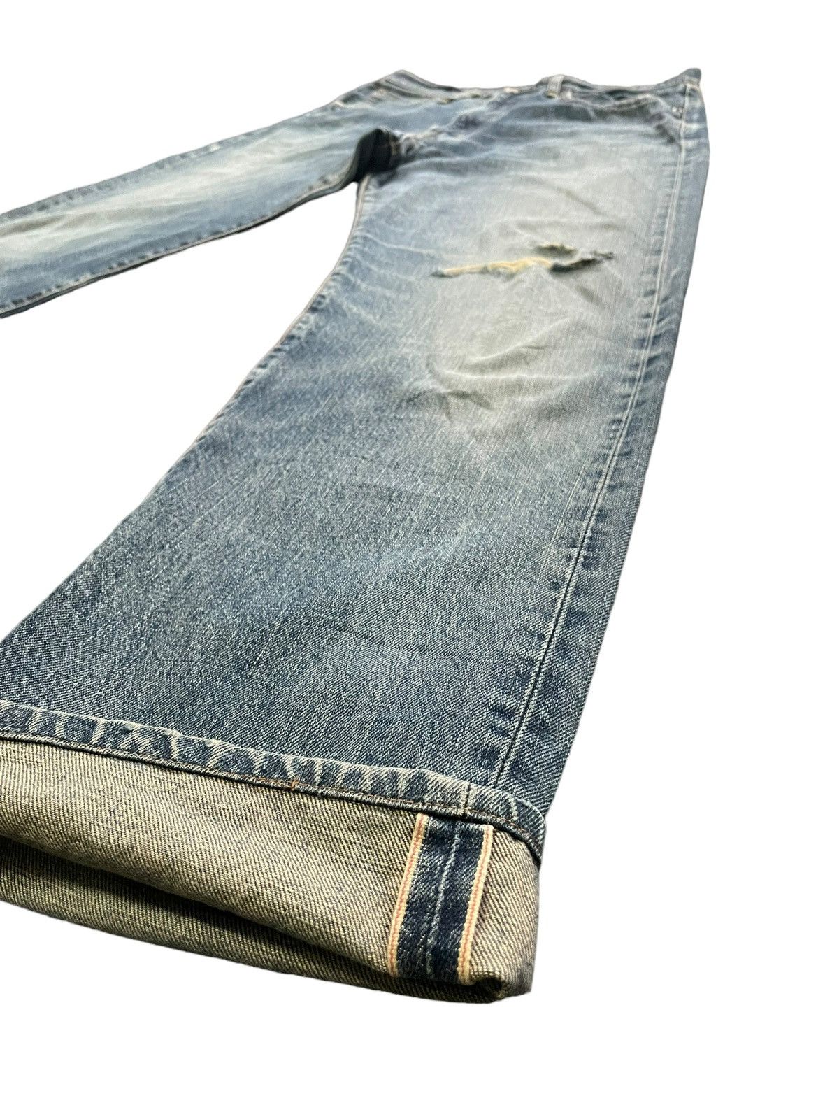 Edwin Vintage Edwin 505 X Selvedge Distresed Denim Size US 32 / EU 48 - 3 Thumbnail