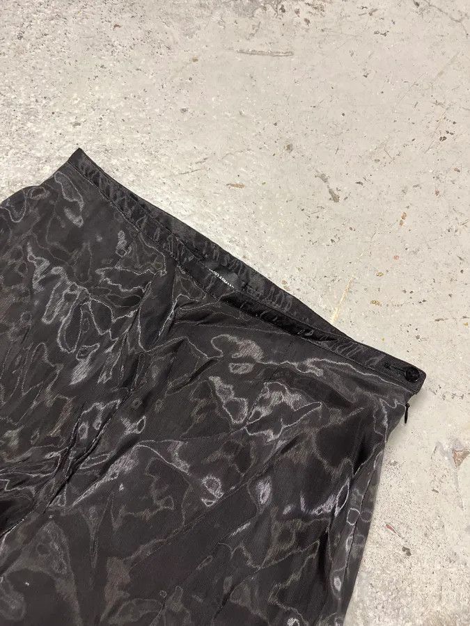 Giorgio Armani 2000s Giorgio Armani Black Satined Light Pants Size 26" / US 2 / IT 38 - 6 Thumbnail