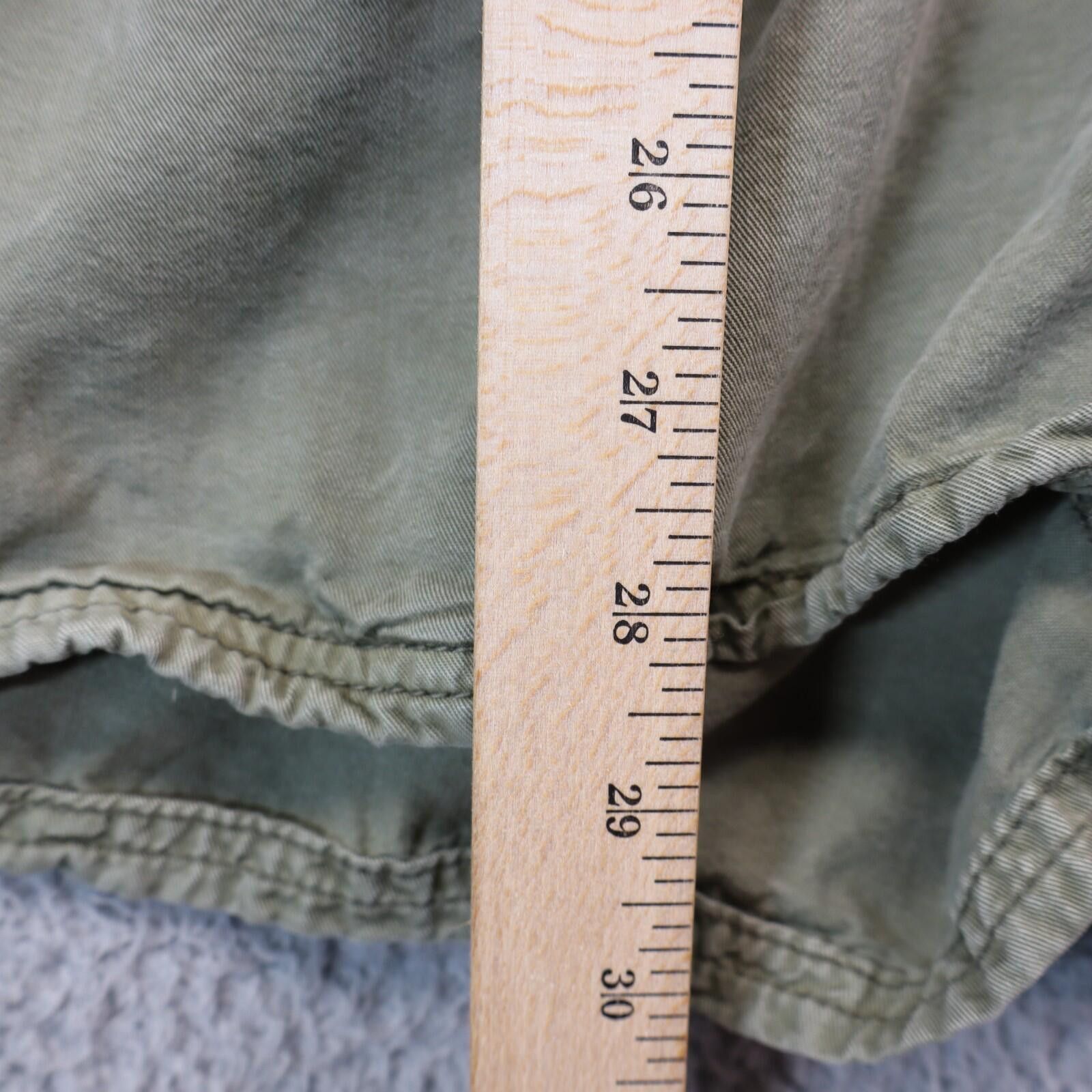 American Eagle Outfitters American Eagle sz 0 army green long sleeve romper shorts y2k Size 25" / US 0 / IT 36 - 4 Thumbnail